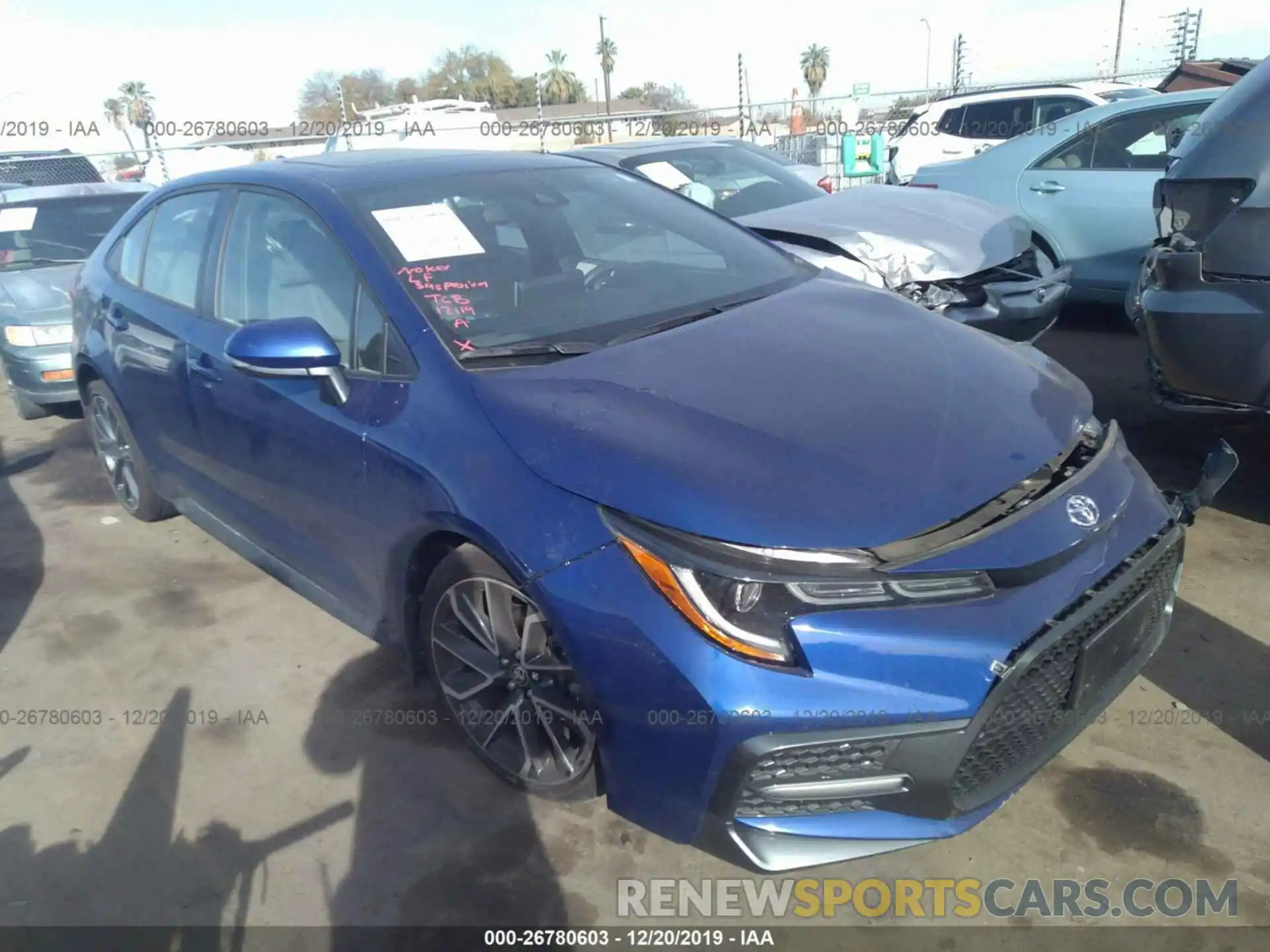 1 Photograph of a damaged car JTDP4RCE5LJ008088 TOYOTA COROLLA 2020