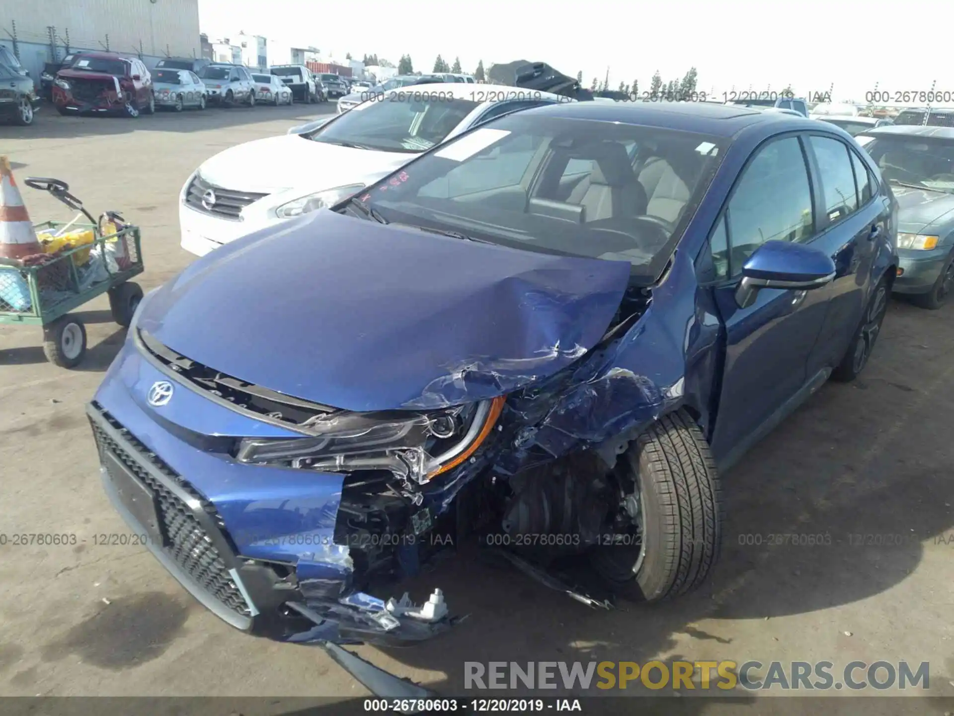 2 Photograph of a damaged car JTDP4RCE5LJ008088 TOYOTA COROLLA 2020