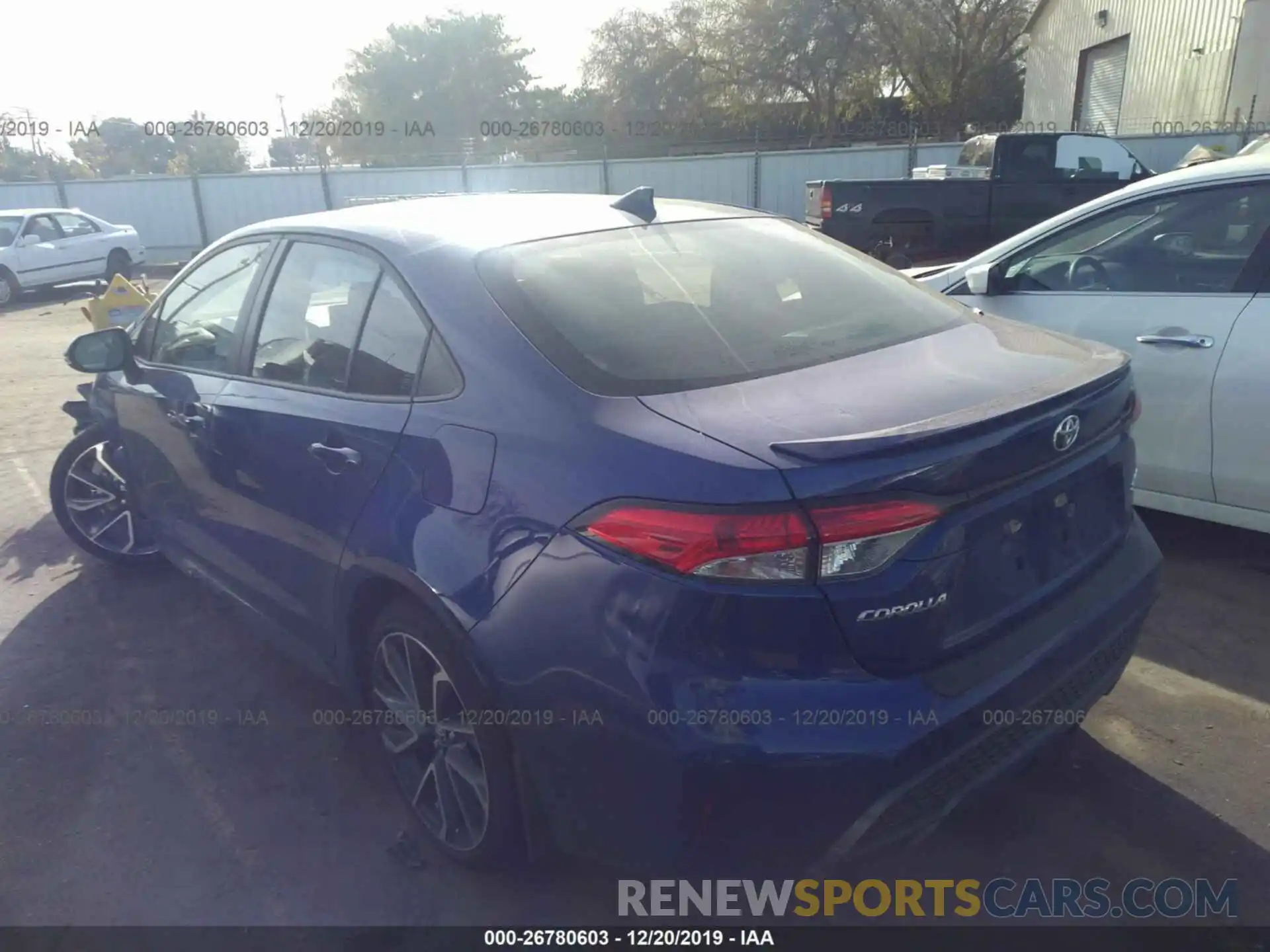 3 Photograph of a damaged car JTDP4RCE5LJ008088 TOYOTA COROLLA 2020