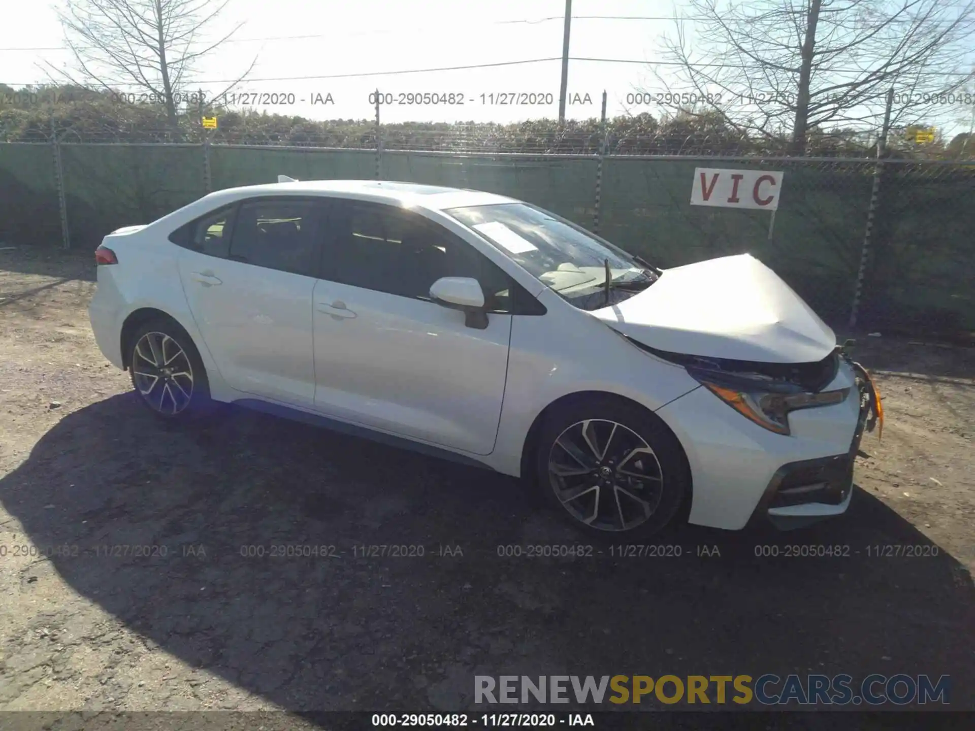 1 Photograph of a damaged car JTDP4RCE5LJ009077 TOYOTA COROLLA 2020