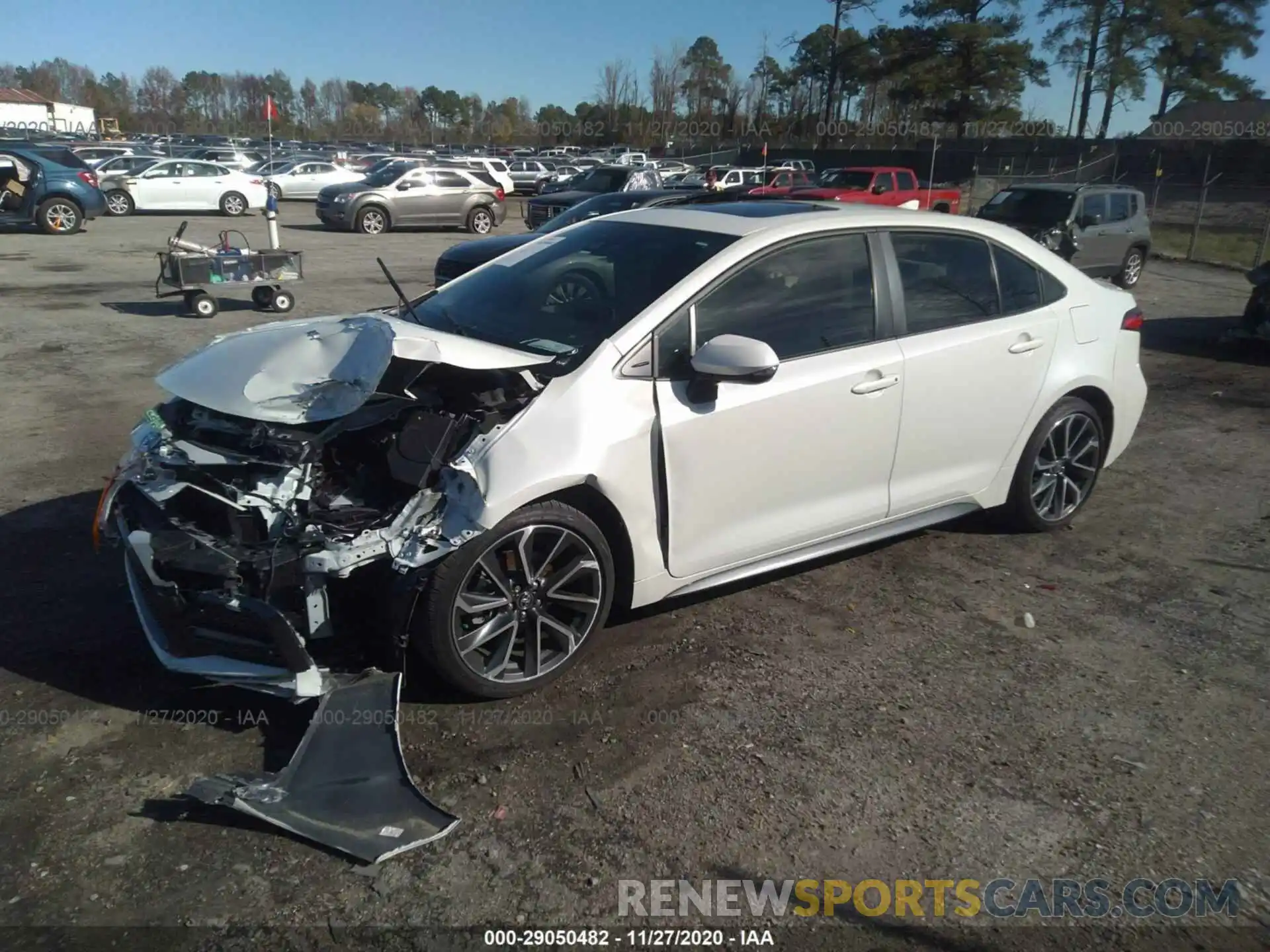 2 Photograph of a damaged car JTDP4RCE5LJ009077 TOYOTA COROLLA 2020