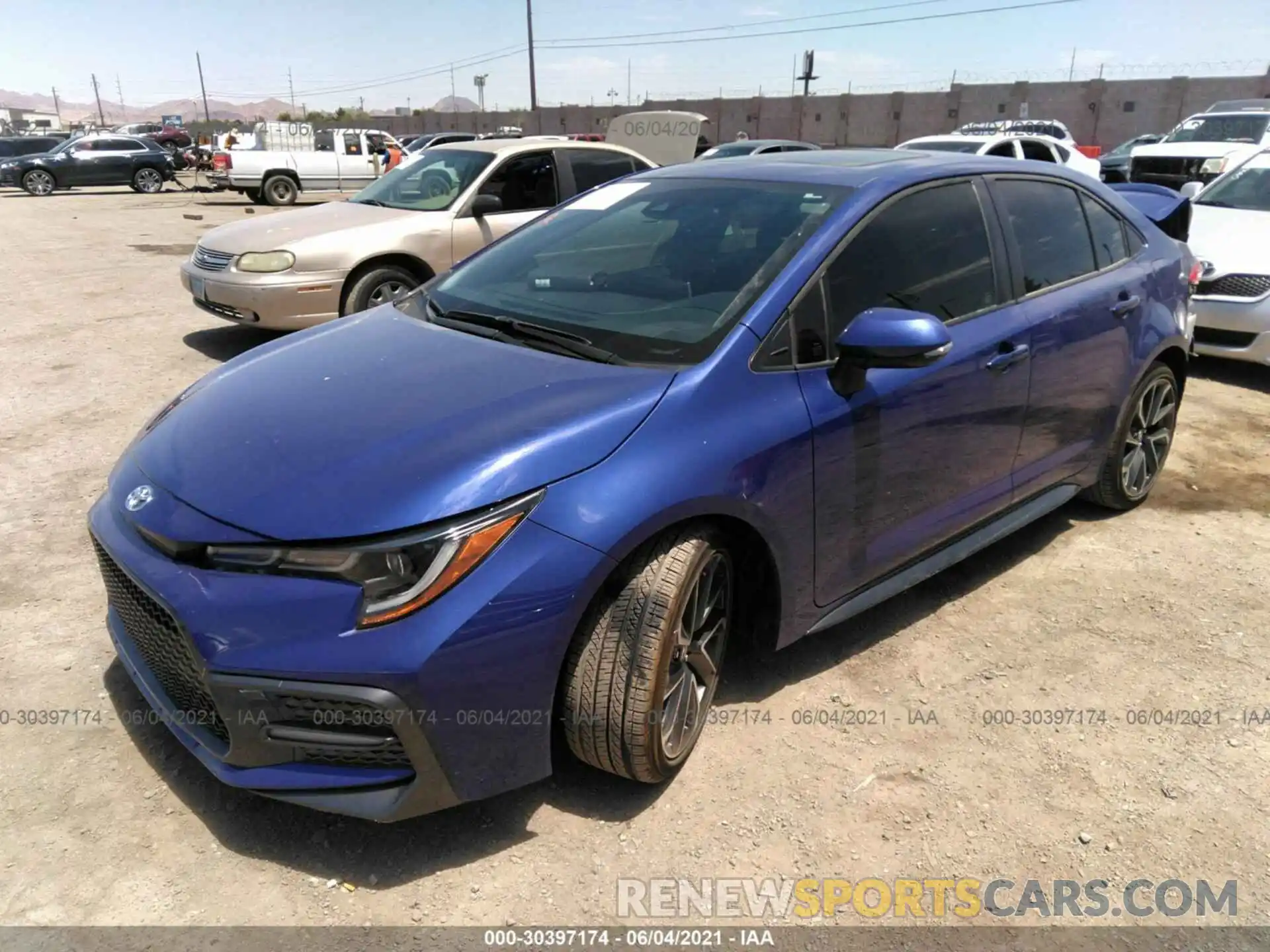 2 Photograph of a damaged car JTDP4RCE5LJ009483 TOYOTA COROLLA 2020