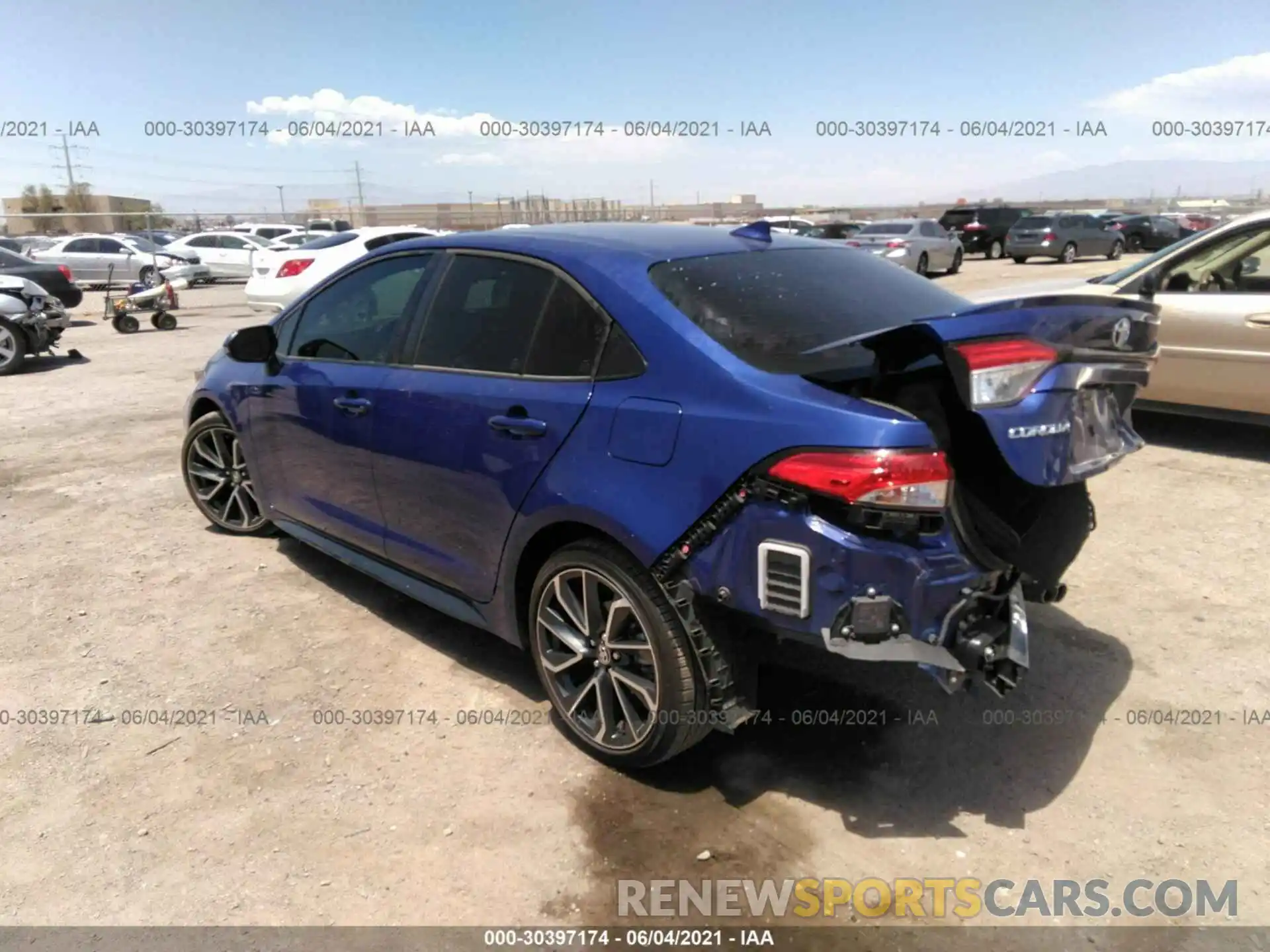 3 Photograph of a damaged car JTDP4RCE5LJ009483 TOYOTA COROLLA 2020