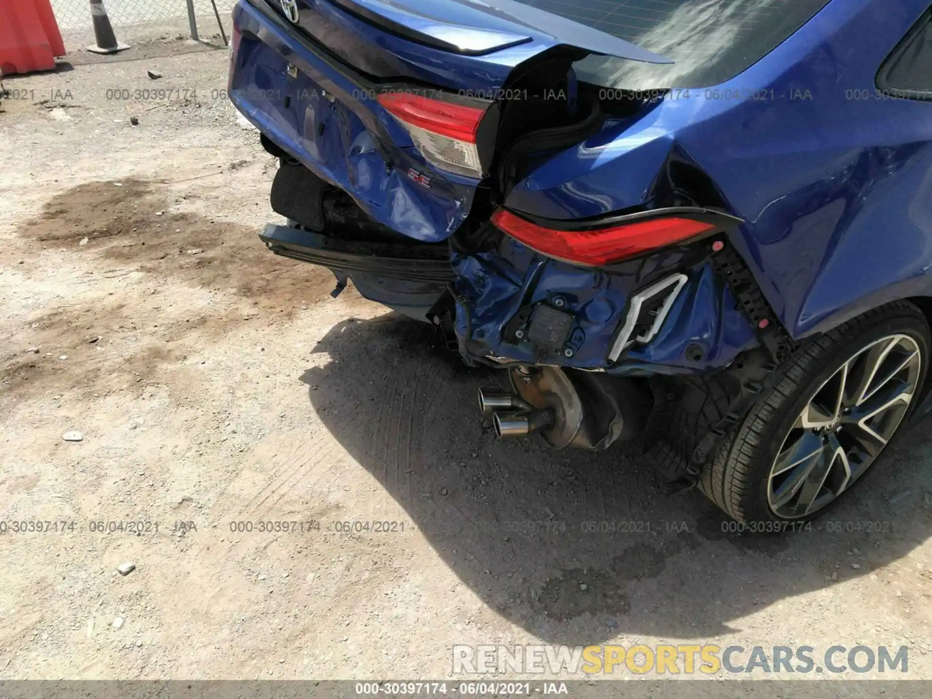 6 Photograph of a damaged car JTDP4RCE5LJ009483 TOYOTA COROLLA 2020