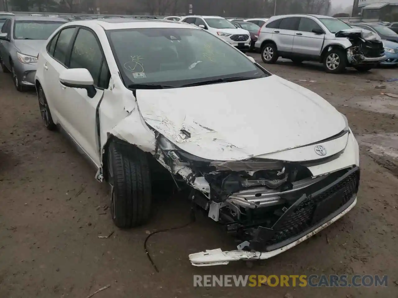 1 Photograph of a damaged car JTDP4RCE5LJ010696 TOYOTA COROLLA 2020