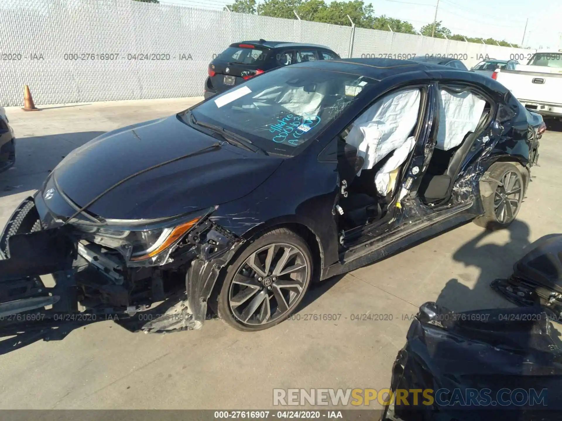 2 Photograph of a damaged car JTDP4RCE5LJ012190 TOYOTA COROLLA 2020