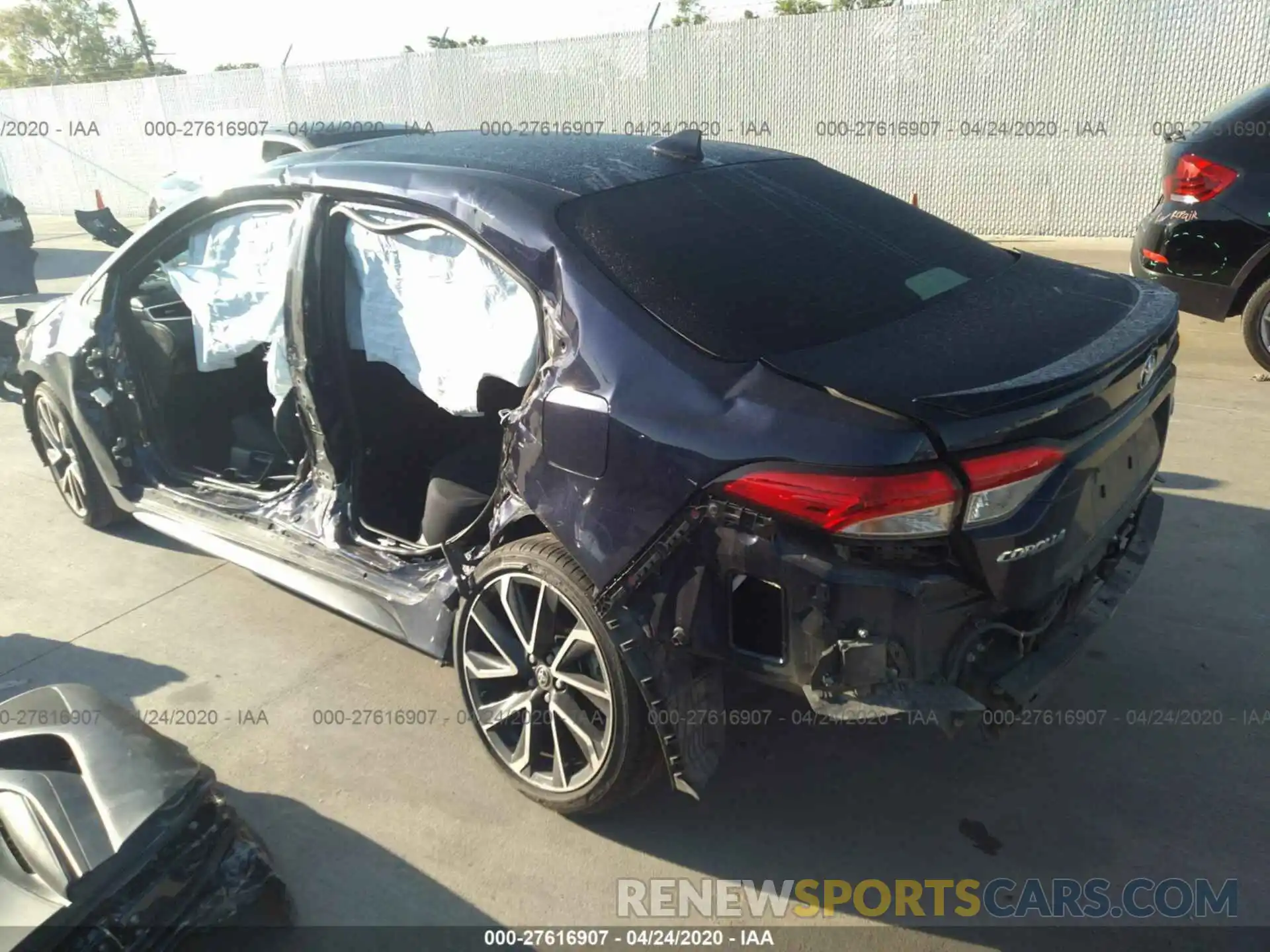 3 Photograph of a damaged car JTDP4RCE5LJ012190 TOYOTA COROLLA 2020