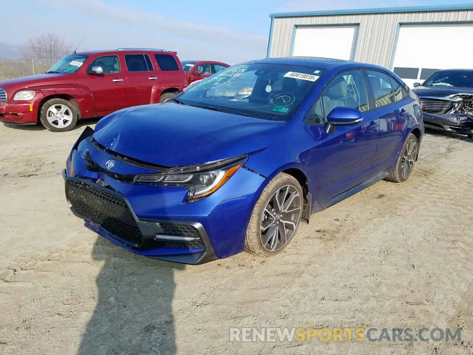 2 Photograph of a damaged car JTDP4RCE5LJ014747 TOYOTA COROLLA 2020