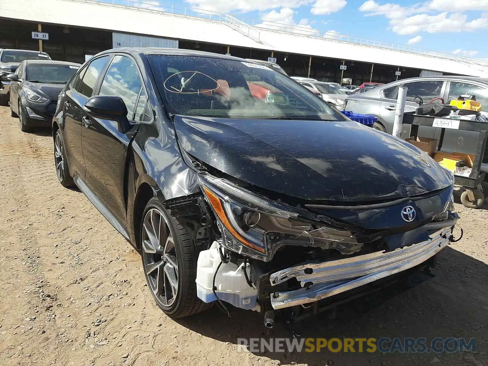 1 Photograph of a damaged car JTDP4RCE5LJ016966 TOYOTA COROLLA 2020