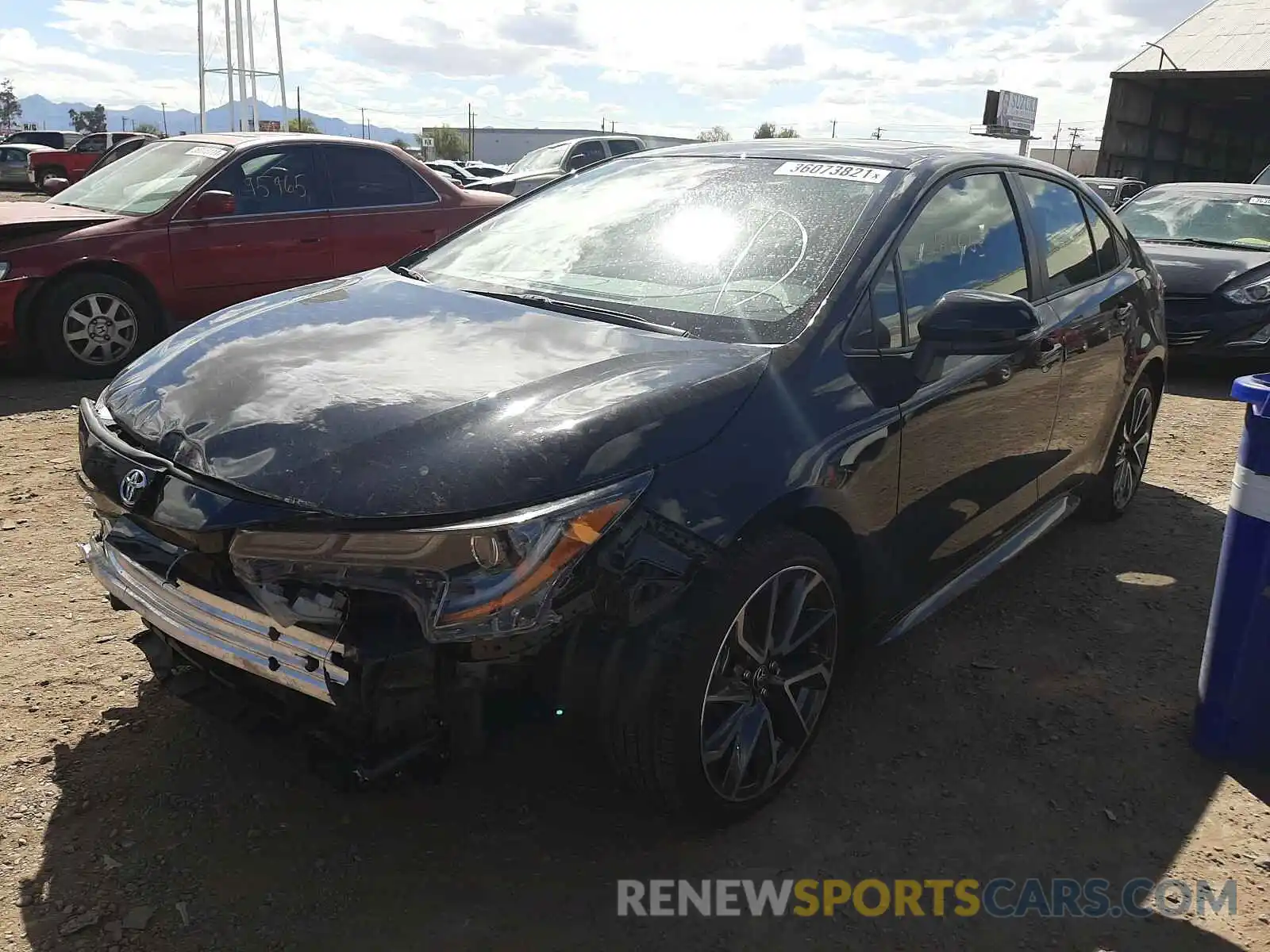 2 Photograph of a damaged car JTDP4RCE5LJ016966 TOYOTA COROLLA 2020