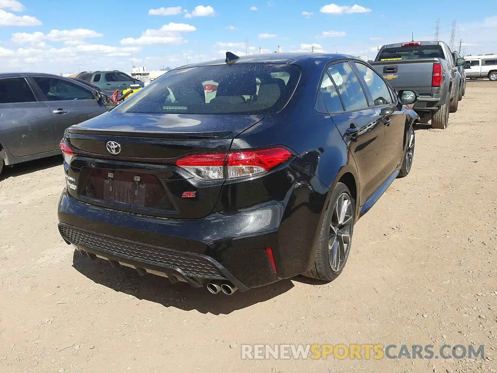 4 Photograph of a damaged car JTDP4RCE5LJ016966 TOYOTA COROLLA 2020