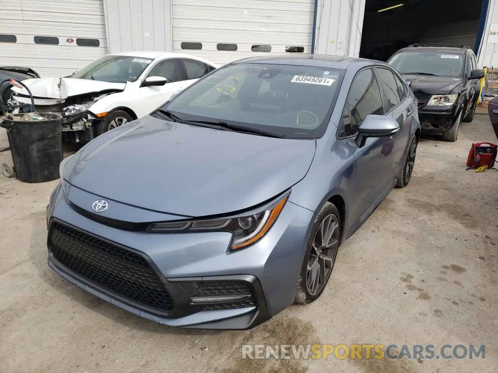 2 Photograph of a damaged car JTDP4RCE5LJ019026 TOYOTA COROLLA 2020