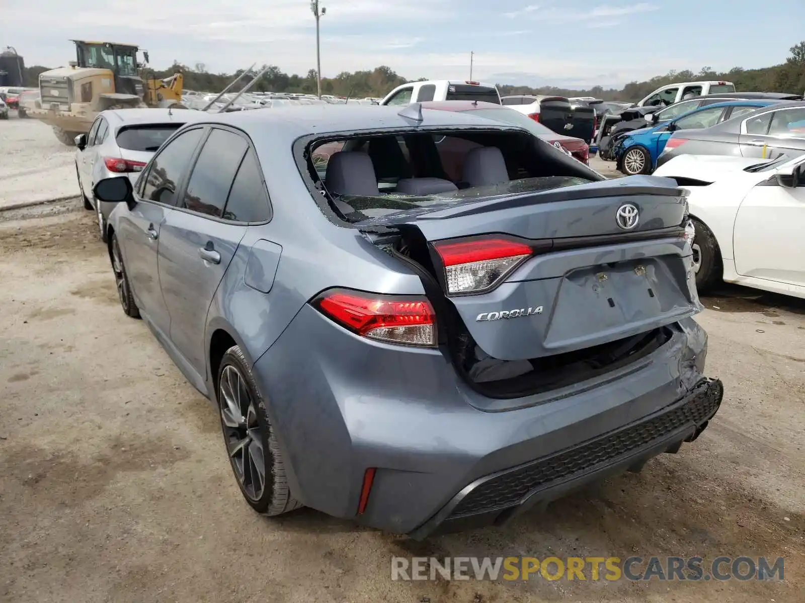 3 Photograph of a damaged car JTDP4RCE5LJ019026 TOYOTA COROLLA 2020