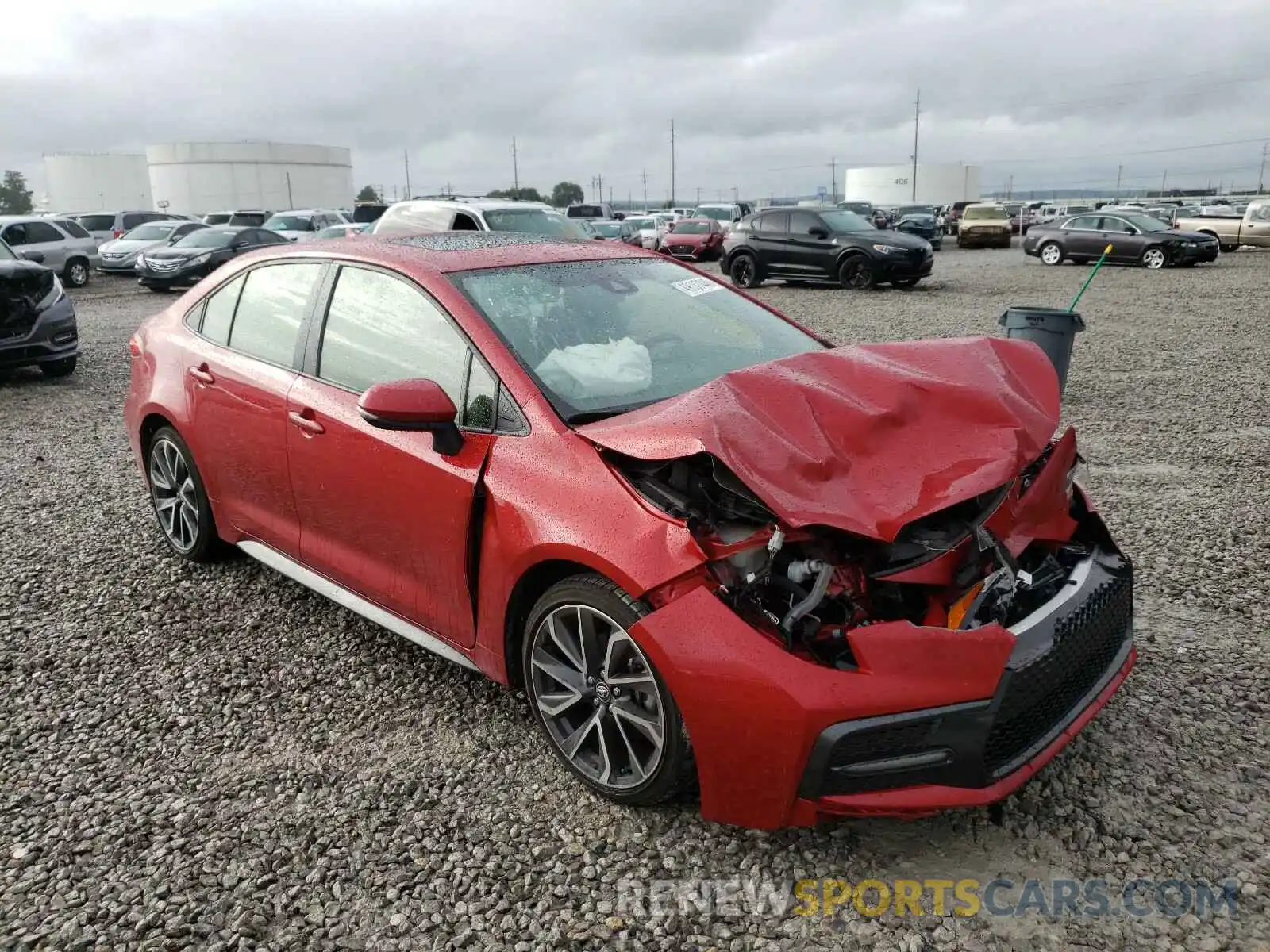 1 Photograph of a damaged car JTDP4RCE5LJ019933 TOYOTA COROLLA 2020