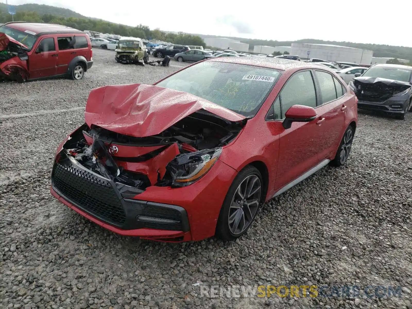 2 Photograph of a damaged car JTDP4RCE5LJ019933 TOYOTA COROLLA 2020