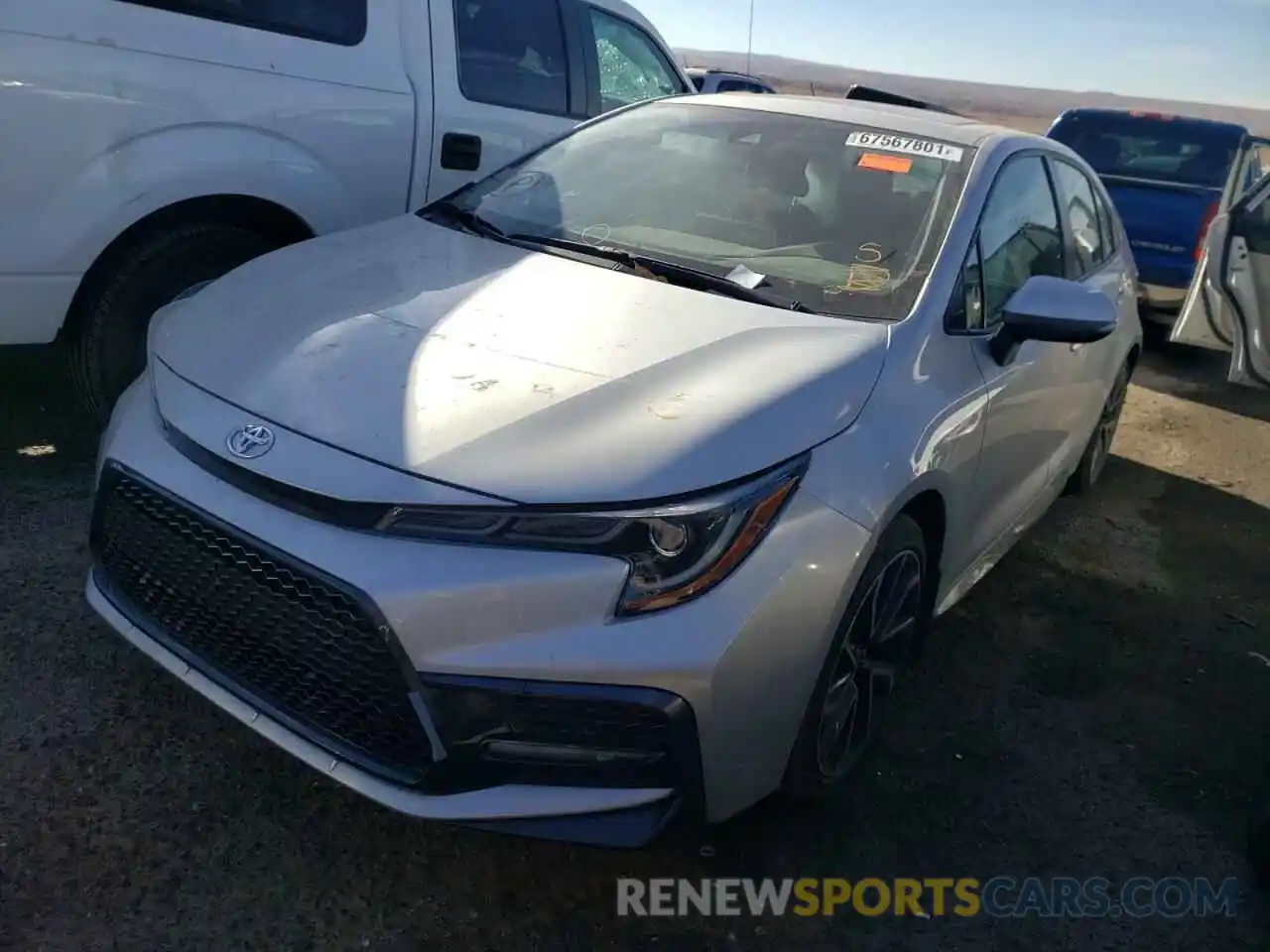 2 Photograph of a damaged car JTDP4RCE5LJ020144 TOYOTA COROLLA 2020