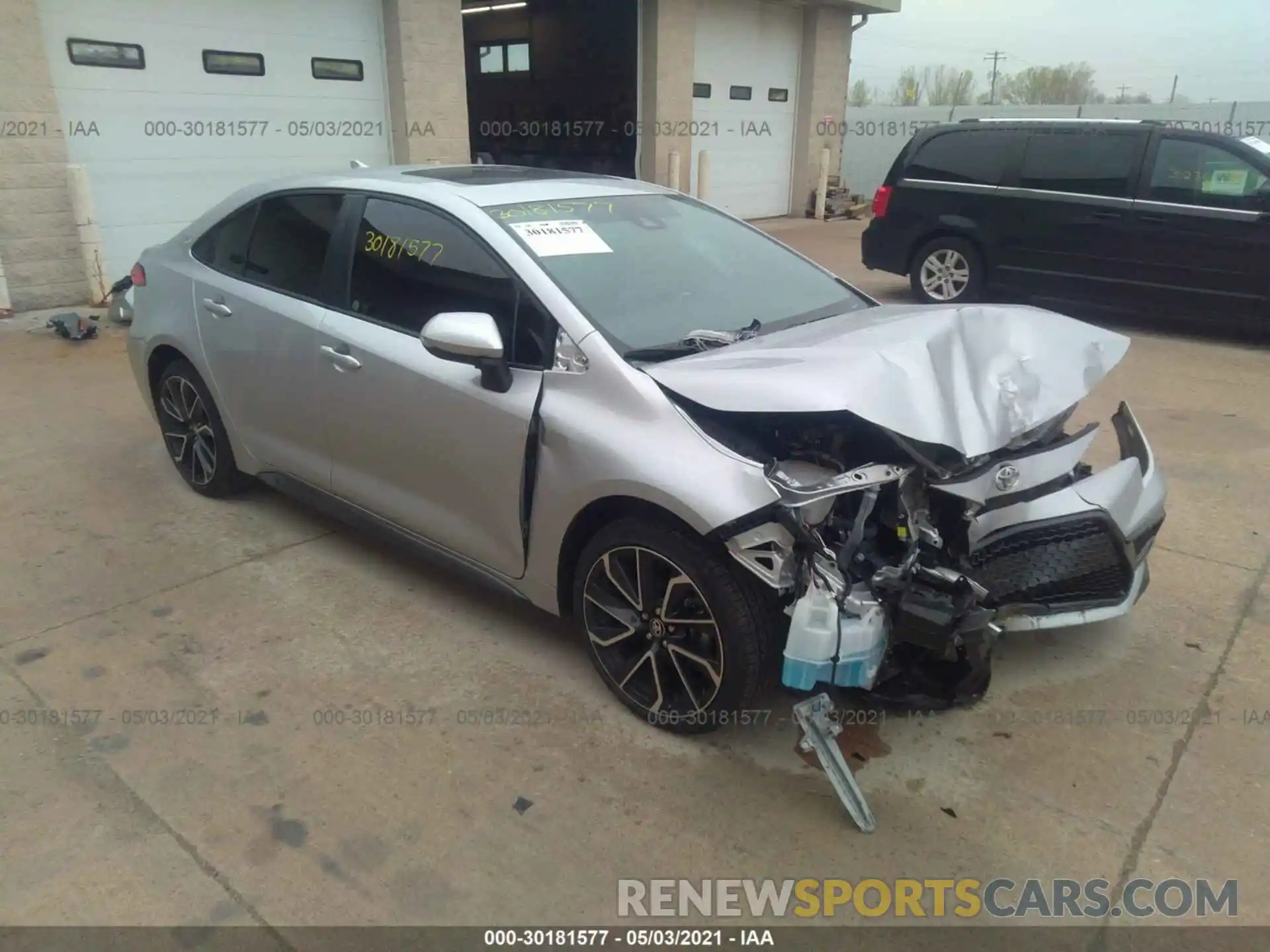 1 Photograph of a damaged car JTDP4RCE5LJ023478 TOYOTA COROLLA 2020