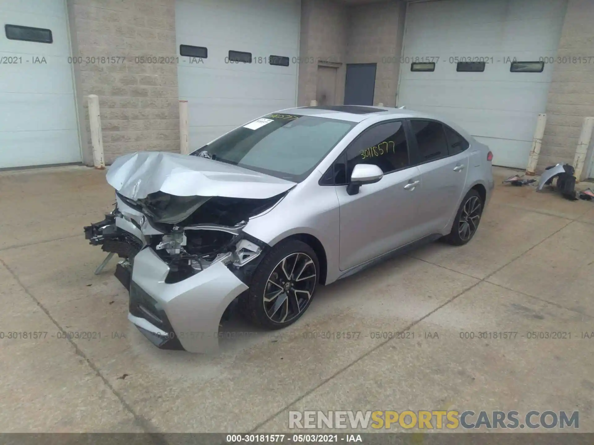 2 Photograph of a damaged car JTDP4RCE5LJ023478 TOYOTA COROLLA 2020