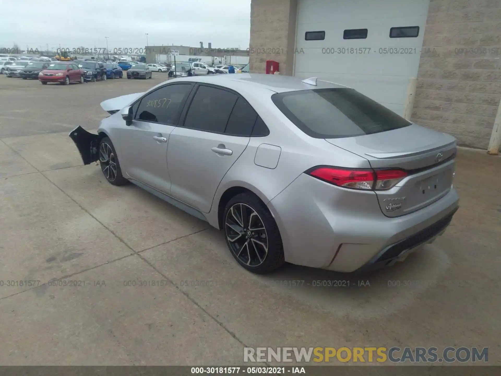 3 Photograph of a damaged car JTDP4RCE5LJ023478 TOYOTA COROLLA 2020