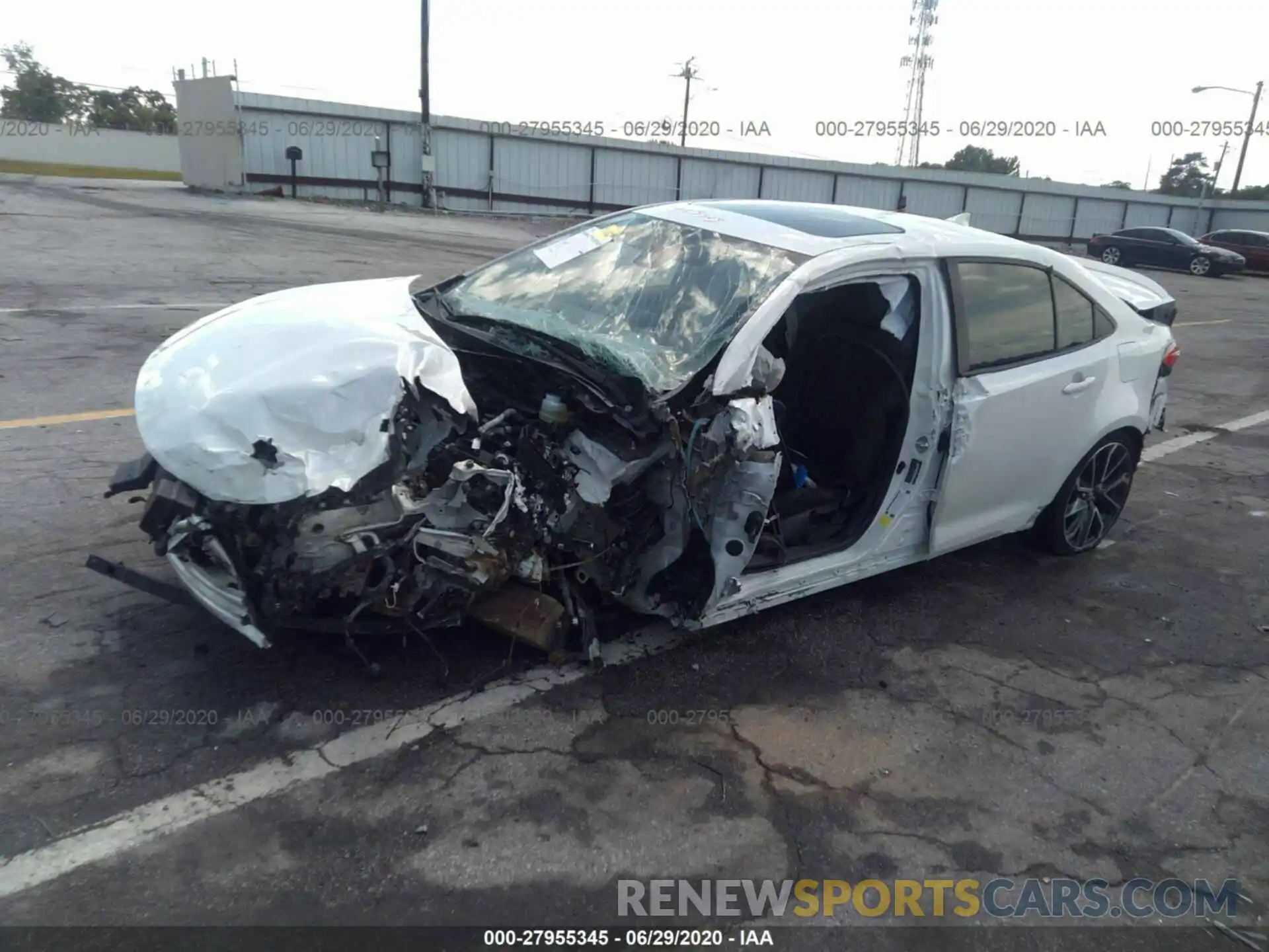 2 Photograph of a damaged car JTDP4RCE5LJ026221 TOYOTA COROLLA 2020