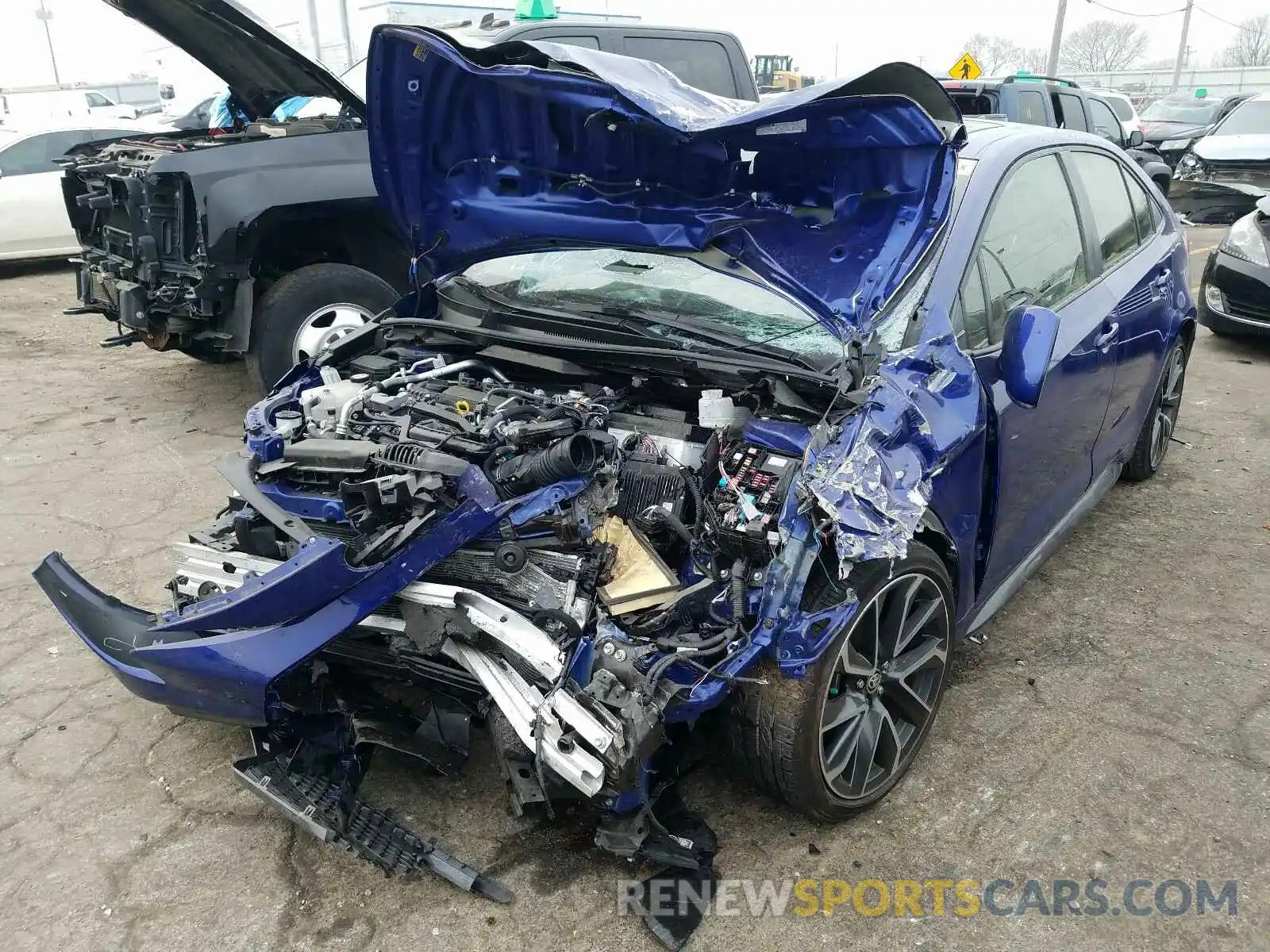 2 Photograph of a damaged car JTDP4RCE5LJ029328 TOYOTA COROLLA 2020