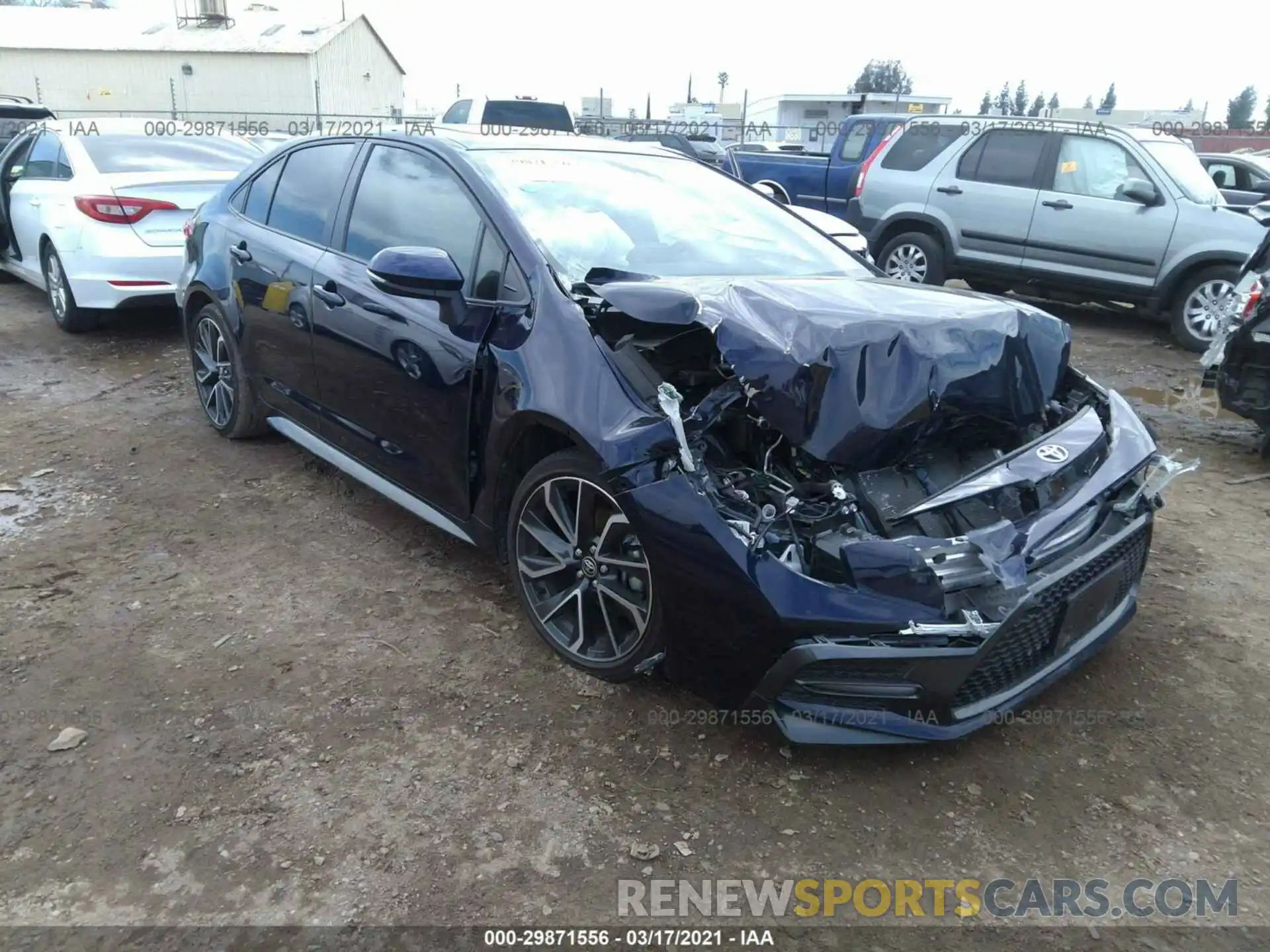 1 Photograph of a damaged car JTDP4RCE5LJ031368 TOYOTA COROLLA 2020