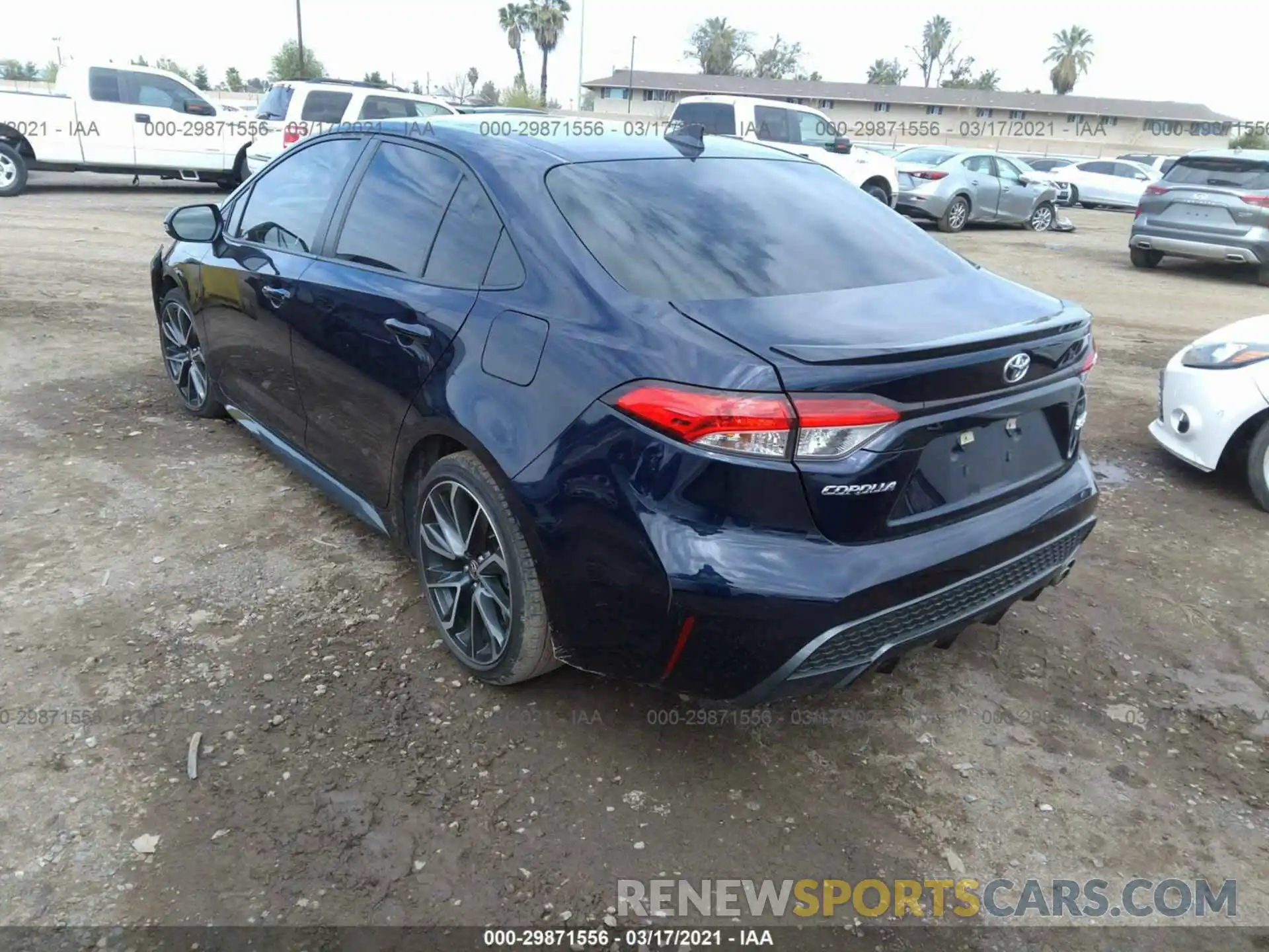 3 Photograph of a damaged car JTDP4RCE5LJ031368 TOYOTA COROLLA 2020