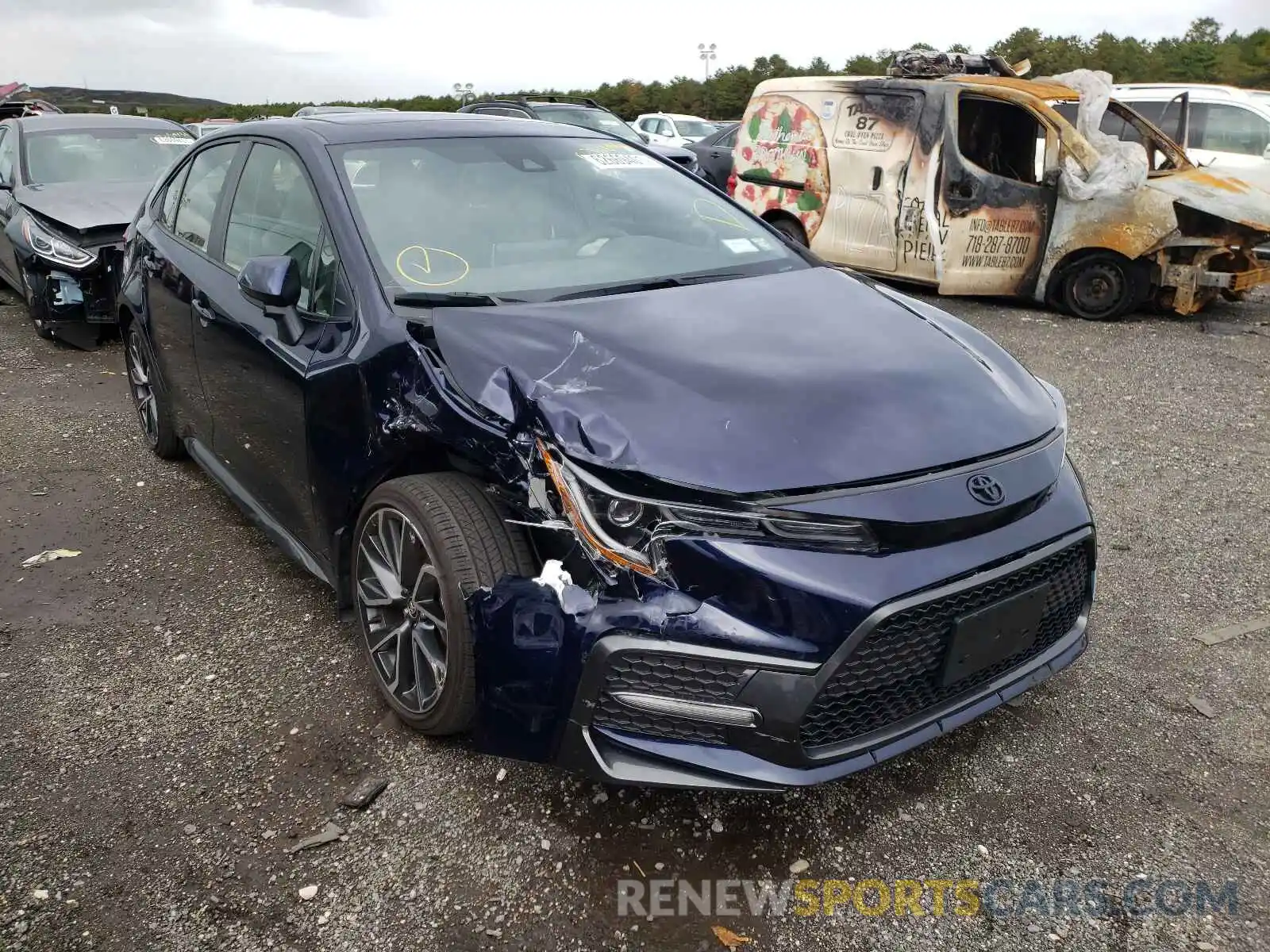 1 Photograph of a damaged car JTDP4RCE5LJ035842 TOYOTA COROLLA 2020