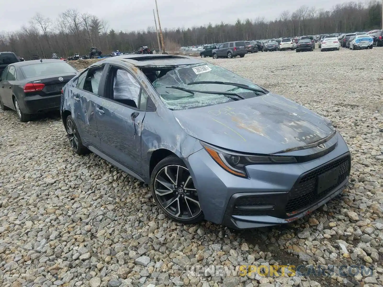 1 Photograph of a damaged car JTDP4RCE5LJ035954 TOYOTA COROLLA 2020