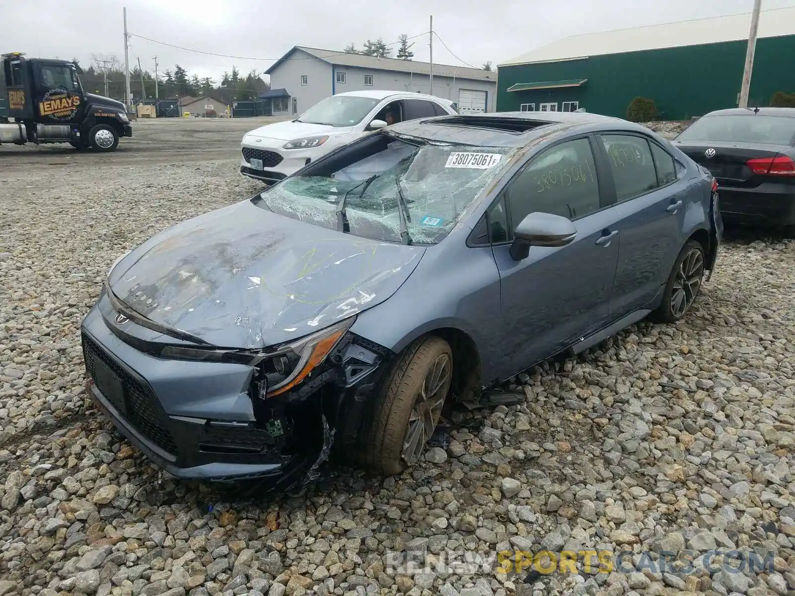 2 Photograph of a damaged car JTDP4RCE5LJ035954 TOYOTA COROLLA 2020