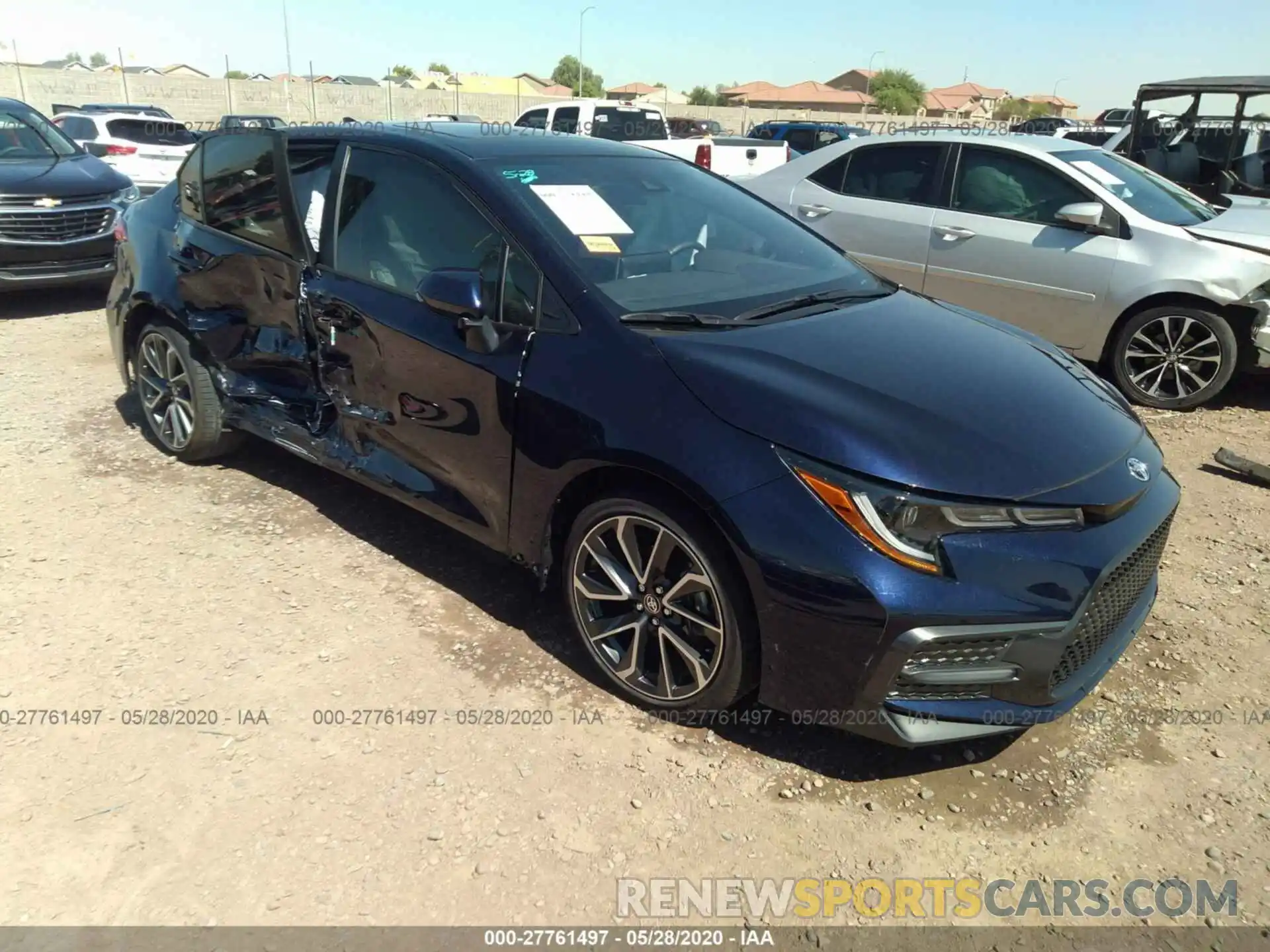 1 Photograph of a damaged car JTDP4RCE5LJ039194 TOYOTA COROLLA 2020