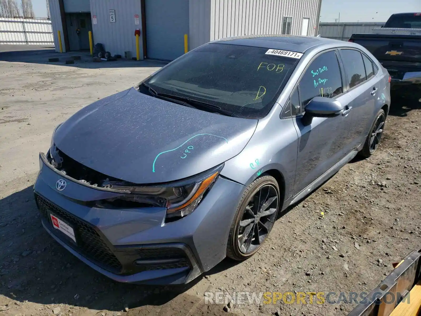 2 Photograph of a damaged car JTDP4RCE5LJ047859 TOYOTA COROLLA 2020