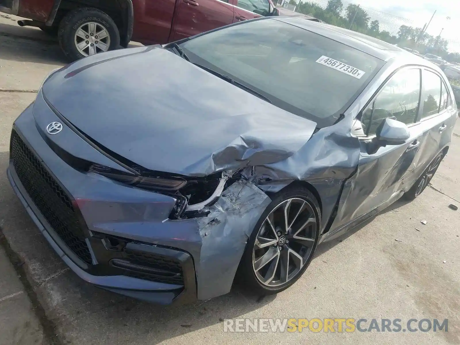 2 Photograph of a damaged car JTDP4RCE5LJ052172 TOYOTA COROLLA 2020