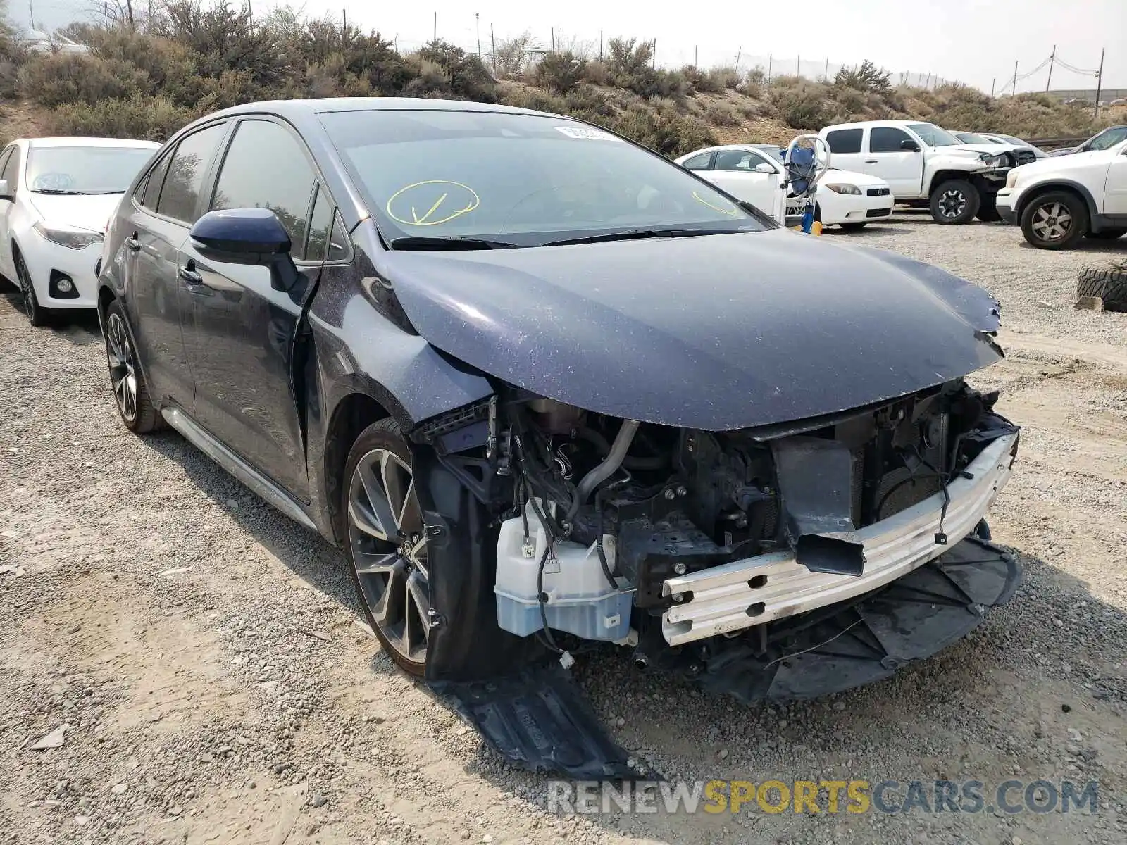 1 Photograph of a damaged car JTDP4RCE6LJ000887 TOYOTA COROLLA 2020