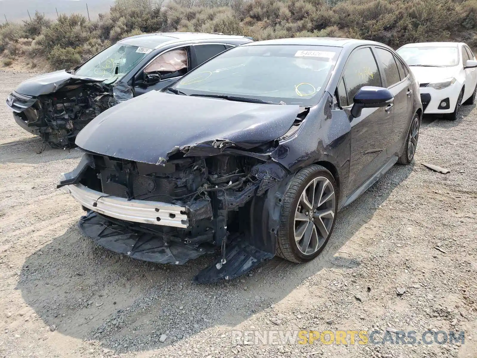 2 Photograph of a damaged car JTDP4RCE6LJ000887 TOYOTA COROLLA 2020