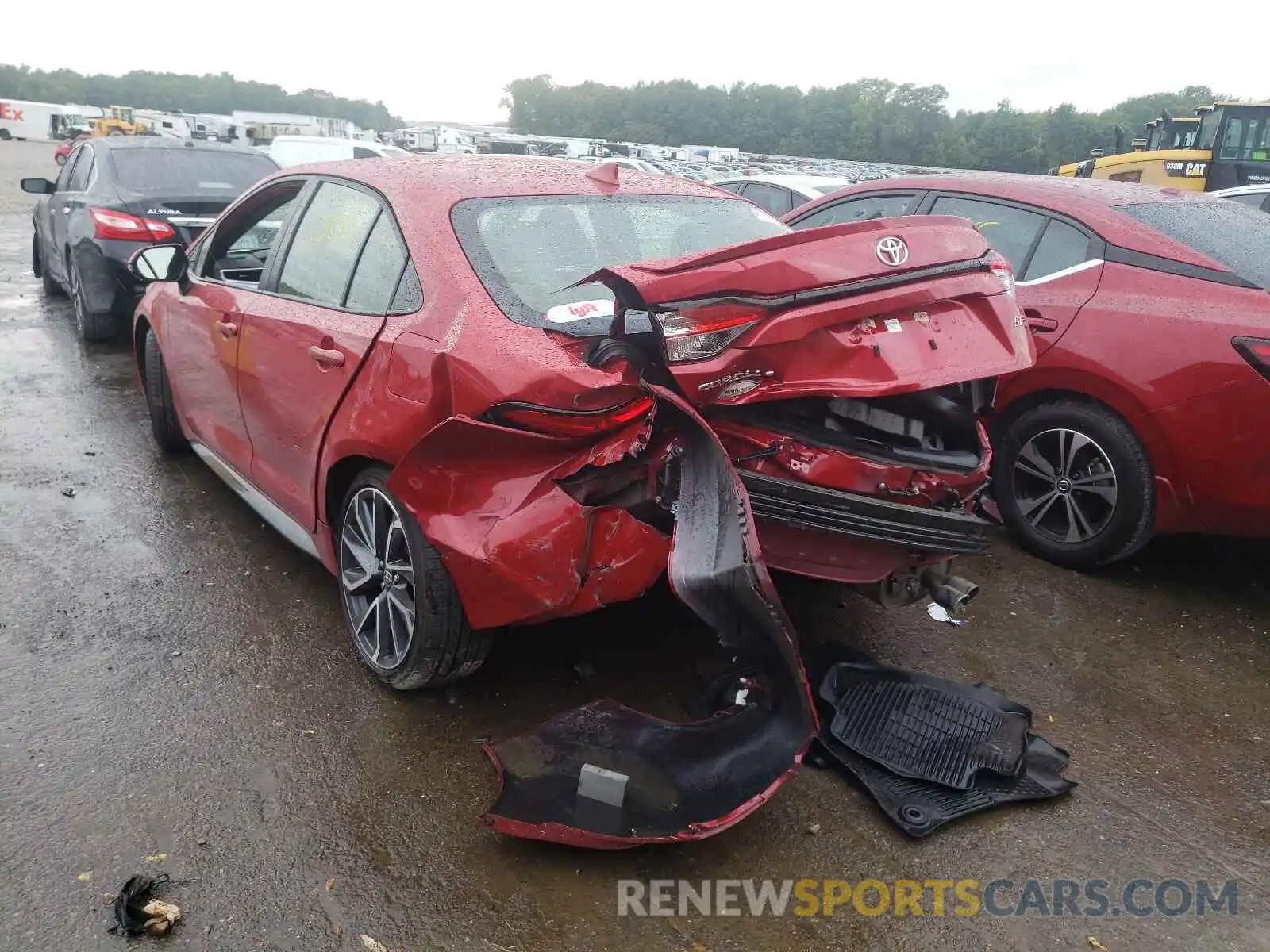 3 Photograph of a damaged car JTDP4RCE6LJ002932 TOYOTA COROLLA 2020