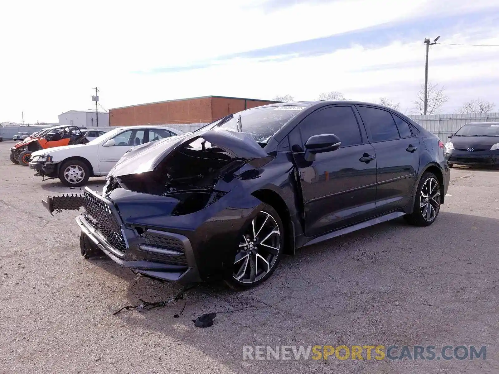 2 Photograph of a damaged car JTDP4RCE6LJ005734 TOYOTA COROLLA 2020