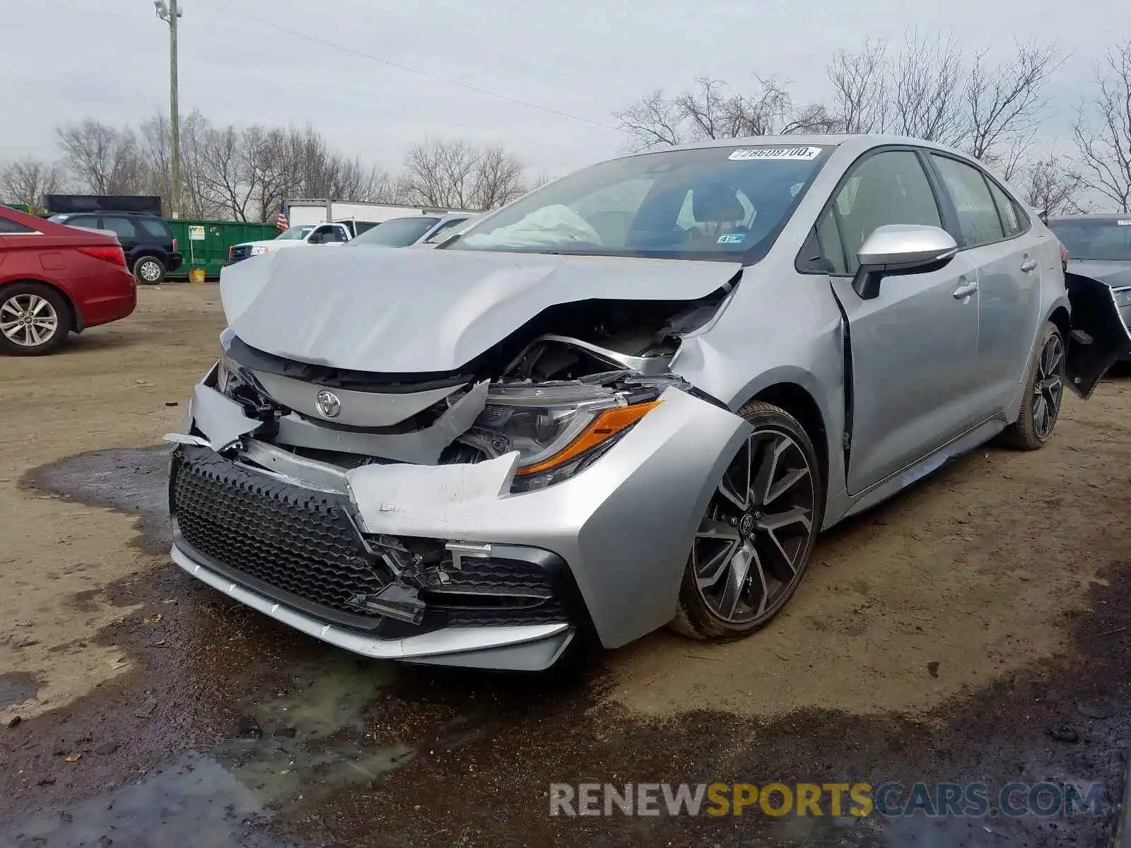 2 Photograph of a damaged car JTDP4RCE6LJ006396 TOYOTA COROLLA 2020