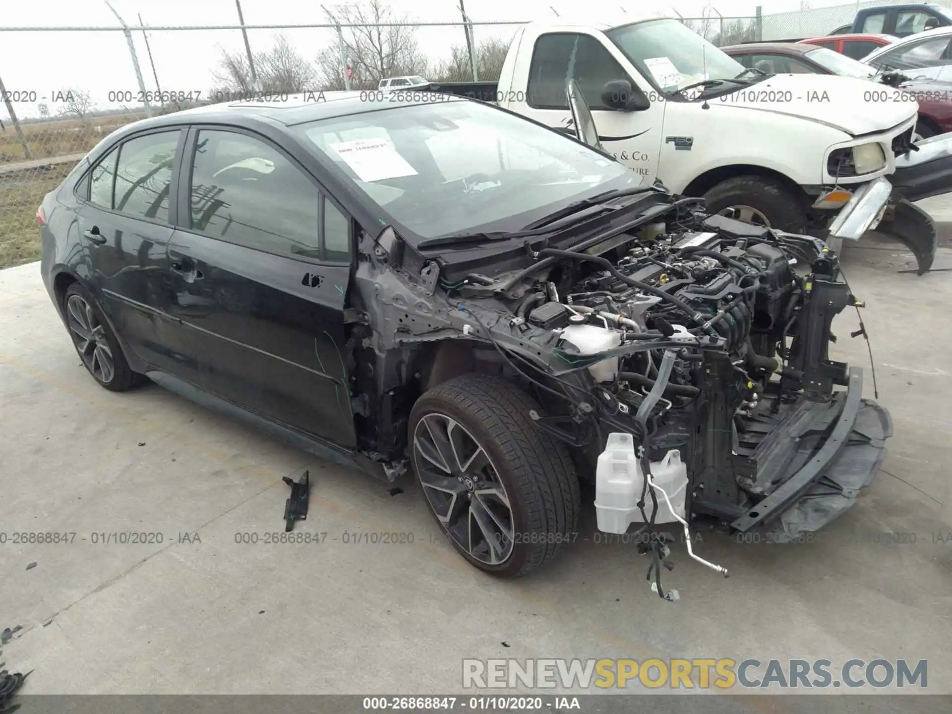 1 Photograph of a damaged car JTDP4RCE6LJ006625 TOYOTA COROLLA 2020