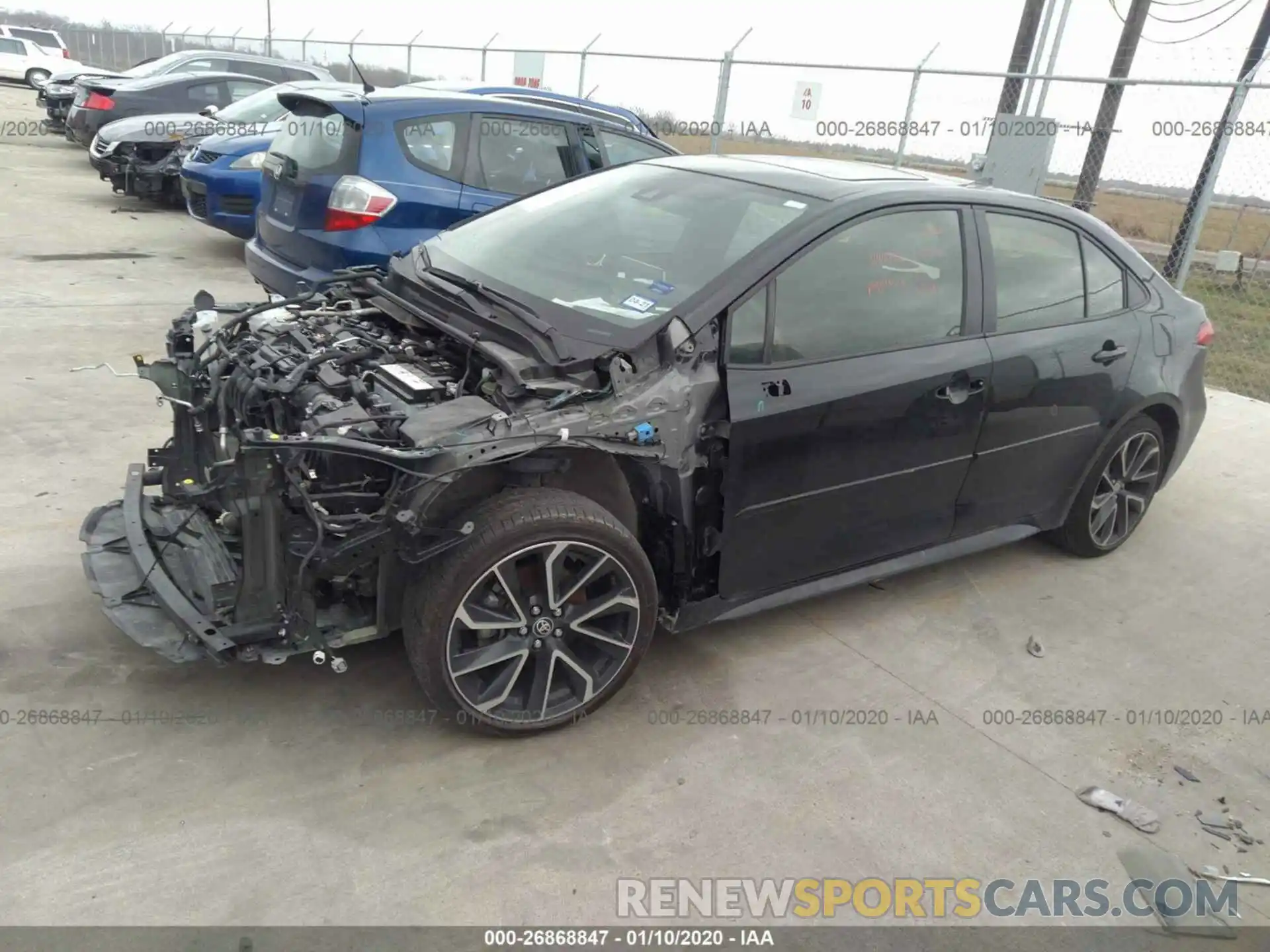 2 Photograph of a damaged car JTDP4RCE6LJ006625 TOYOTA COROLLA 2020