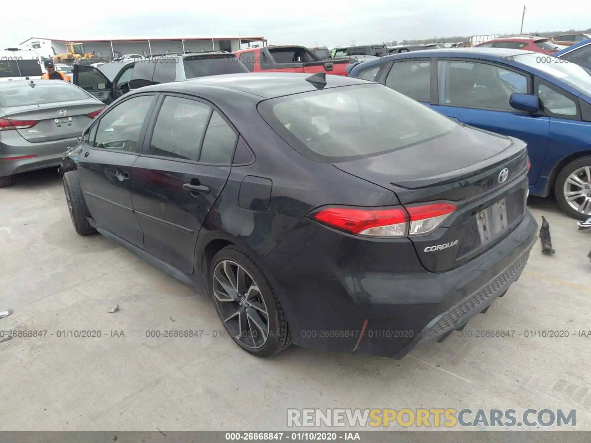 3 Photograph of a damaged car JTDP4RCE6LJ006625 TOYOTA COROLLA 2020