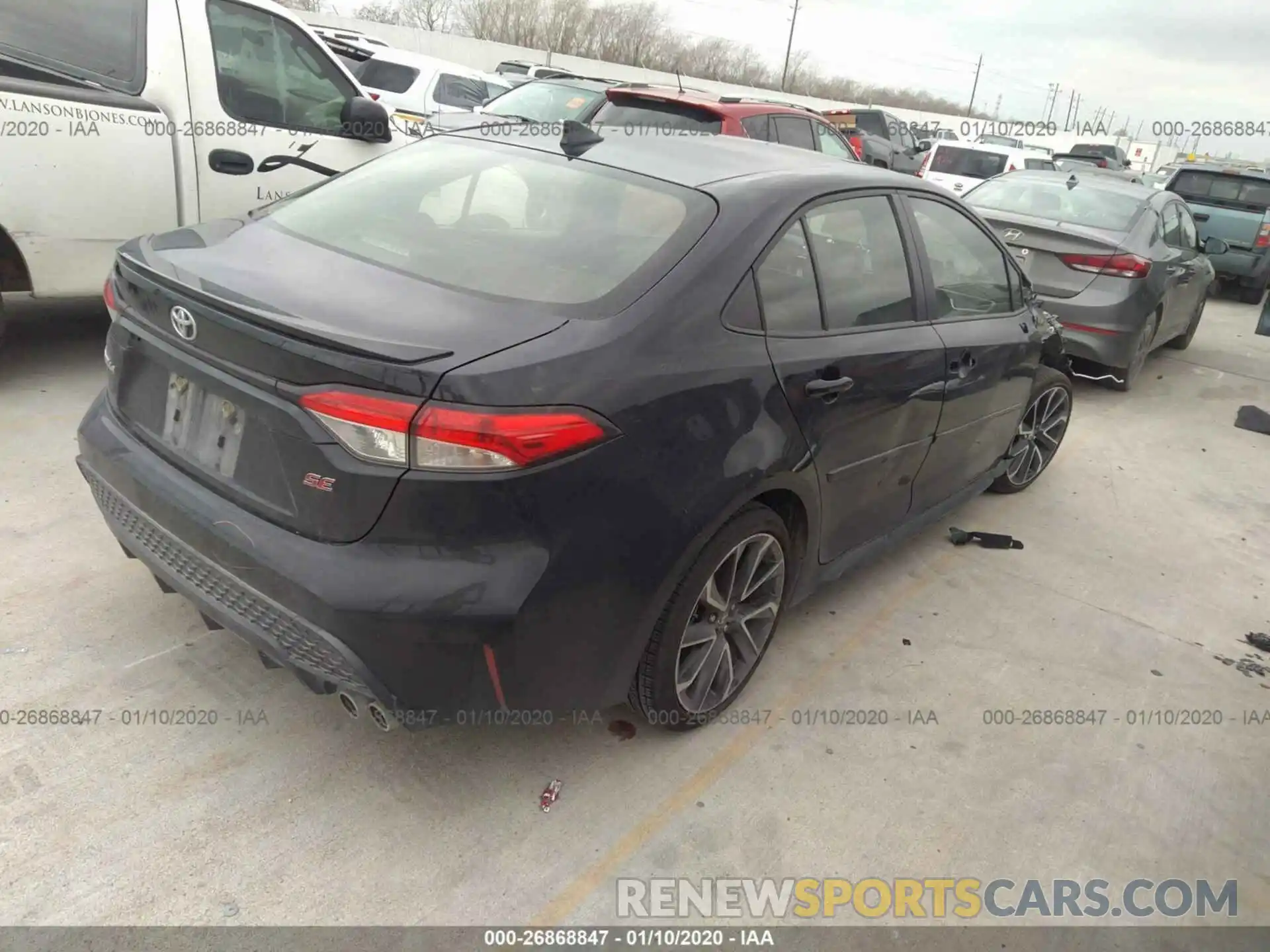 4 Photograph of a damaged car JTDP4RCE6LJ006625 TOYOTA COROLLA 2020