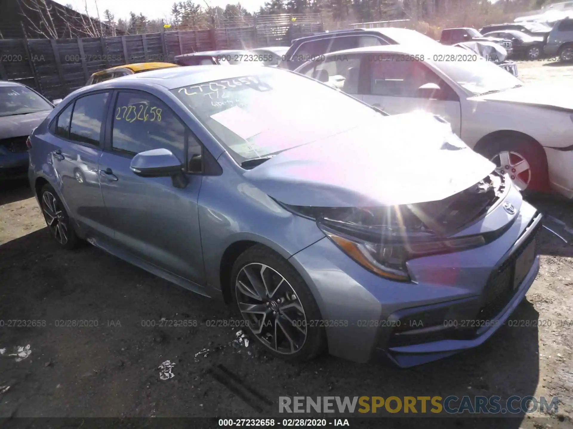 1 Photograph of a damaged car JTDP4RCE6LJ007287 TOYOTA COROLLA 2020