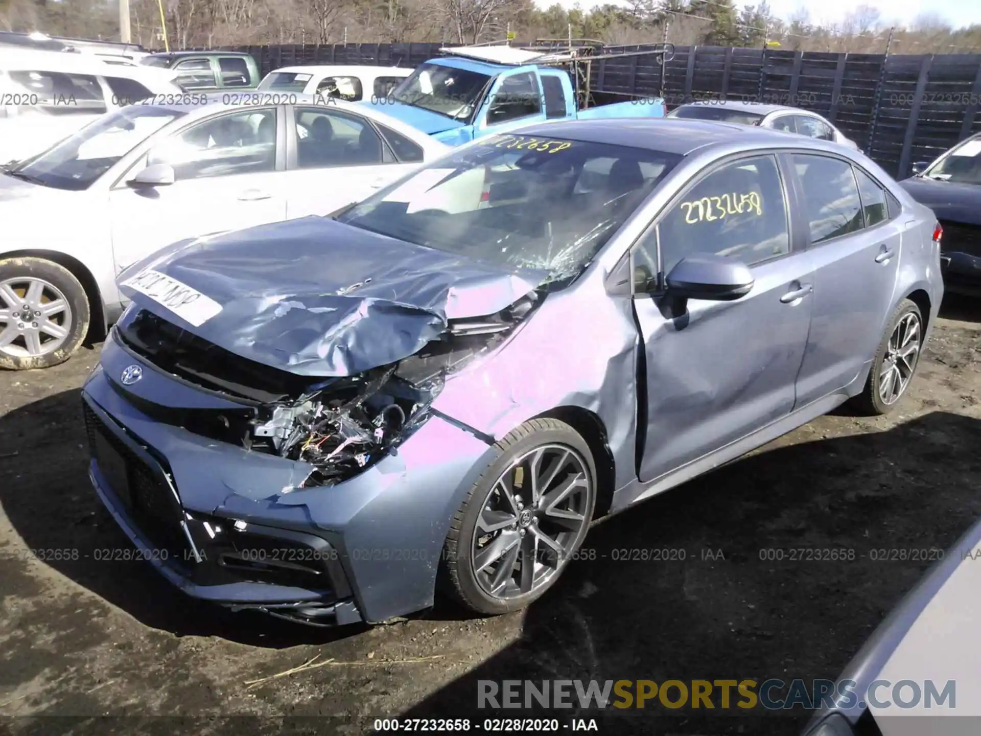 2 Photograph of a damaged car JTDP4RCE6LJ007287 TOYOTA COROLLA 2020