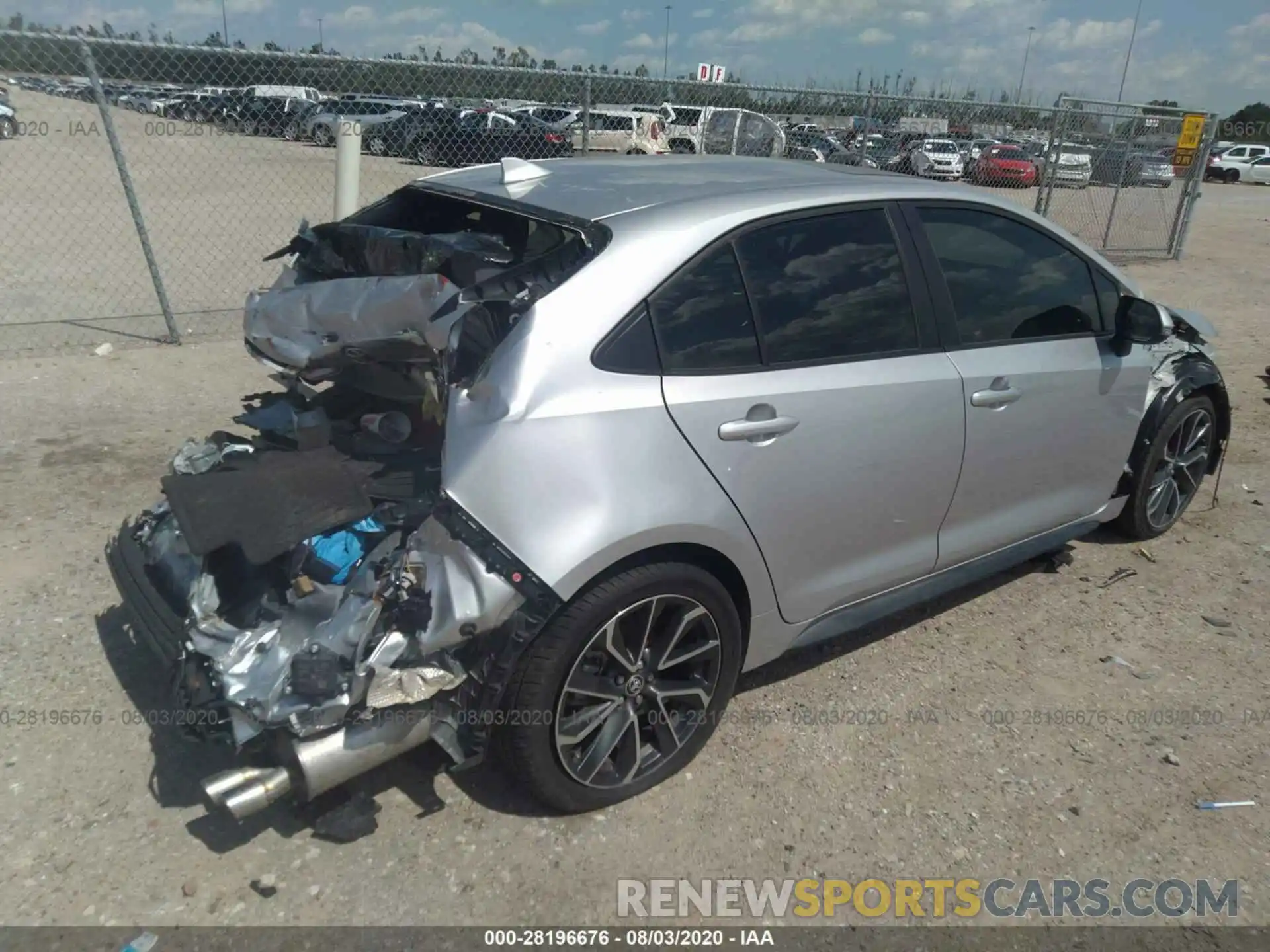 4 Фотография поврежденного автомобиля JTDP4RCE6LJ013414 TOYOTA COROLLA 2020