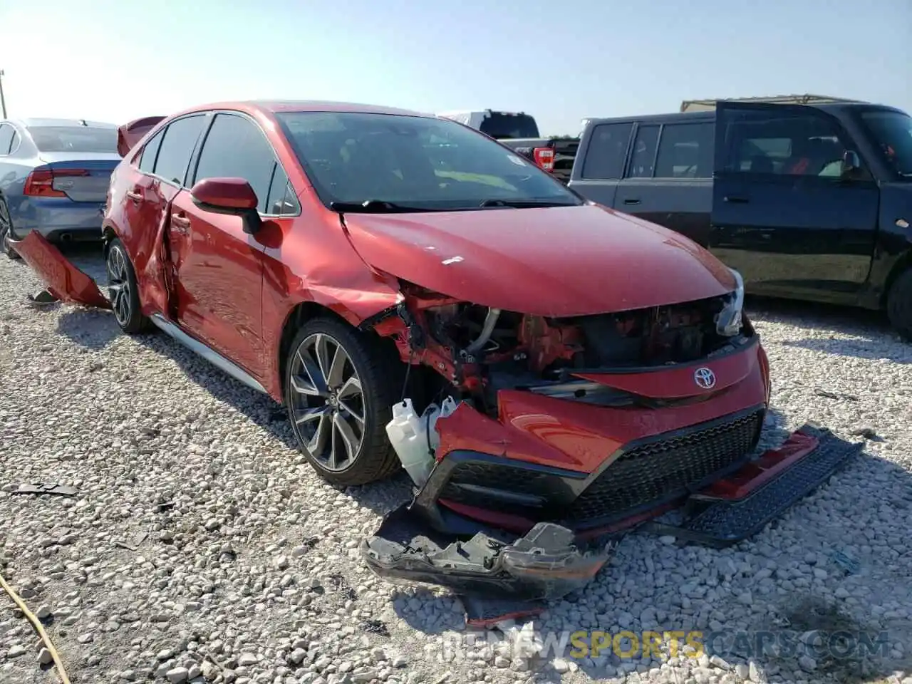 1 Photograph of a damaged car JTDP4RCE6LJ013574 TOYOTA COROLLA 2020