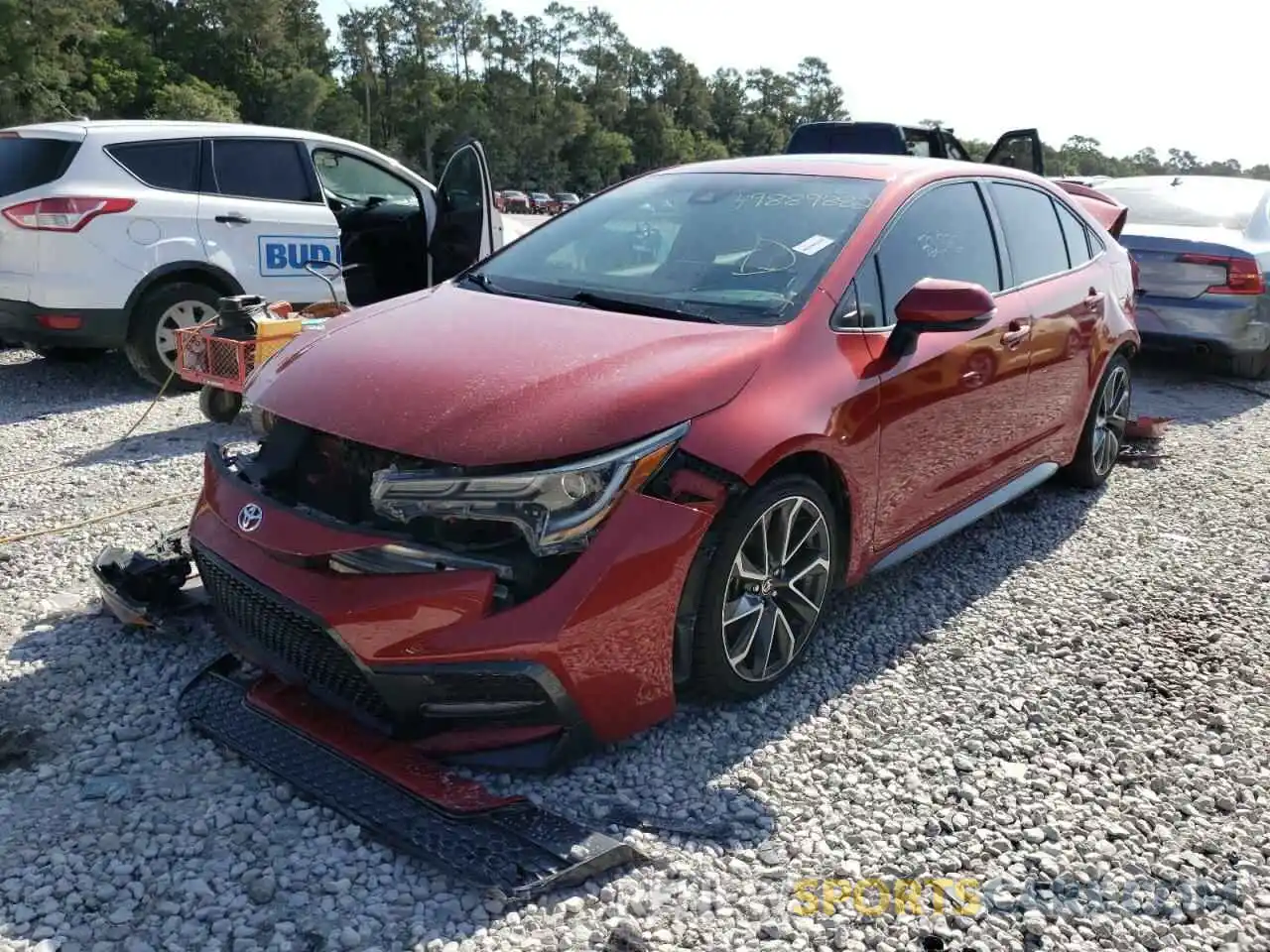 2 Photograph of a damaged car JTDP4RCE6LJ013574 TOYOTA COROLLA 2020