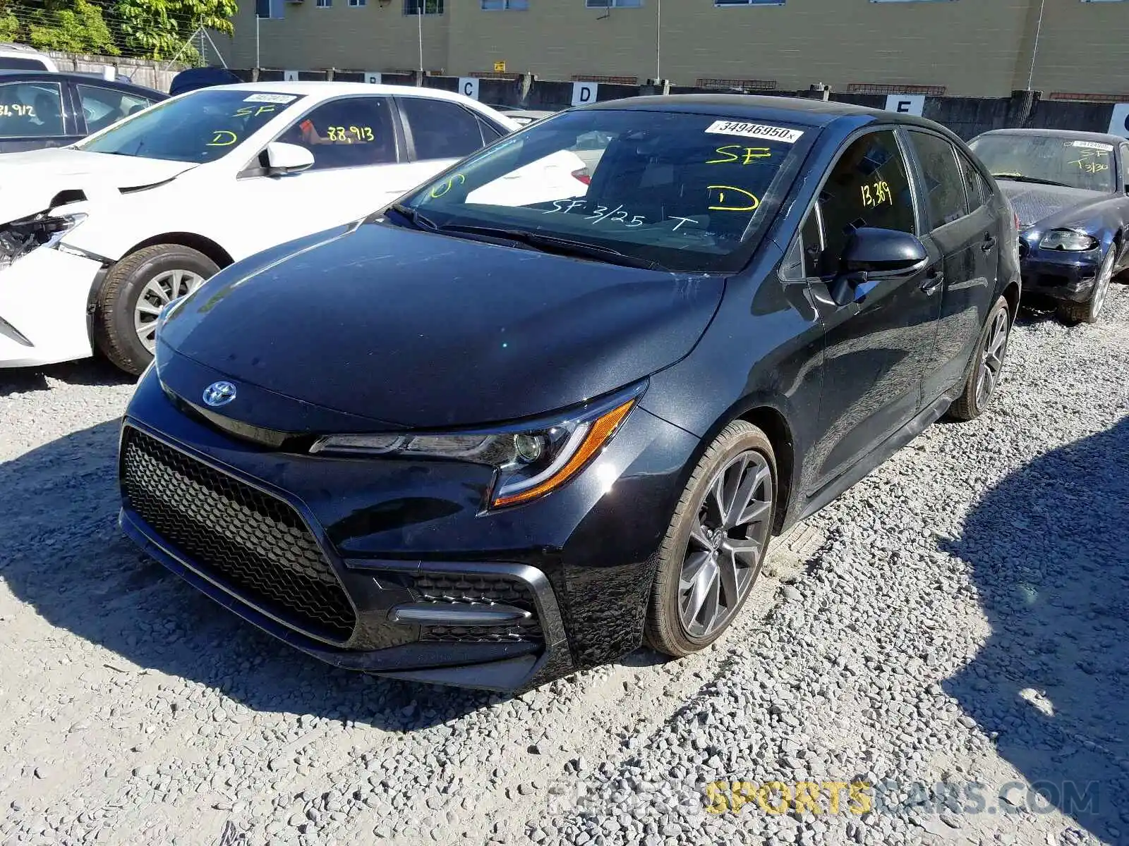 2 Photograph of a damaged car JTDP4RCE6LJ017625 TOYOTA COROLLA 2020