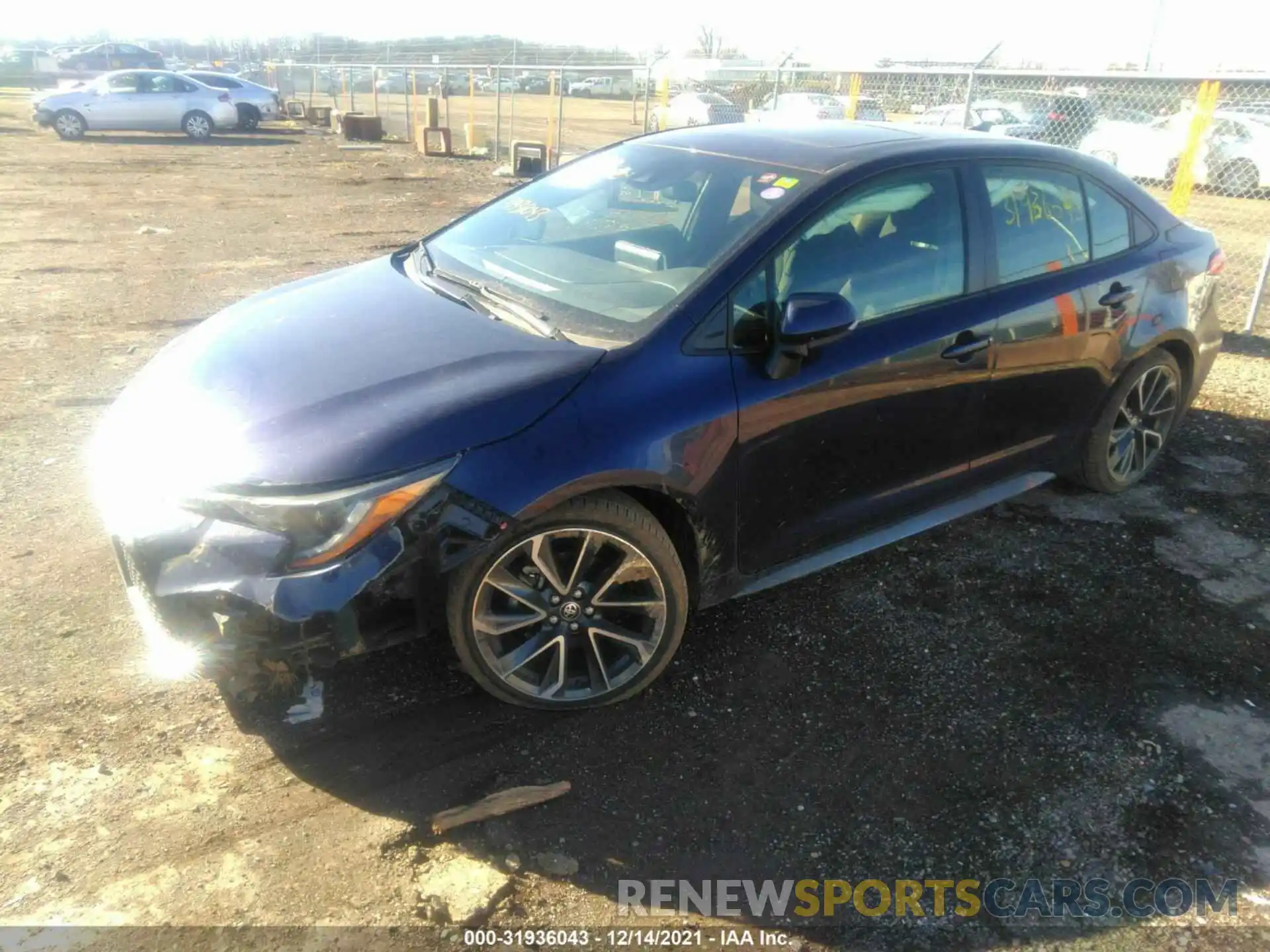 2 Photograph of a damaged car JTDP4RCE6LJ020167 TOYOTA COROLLA 2020