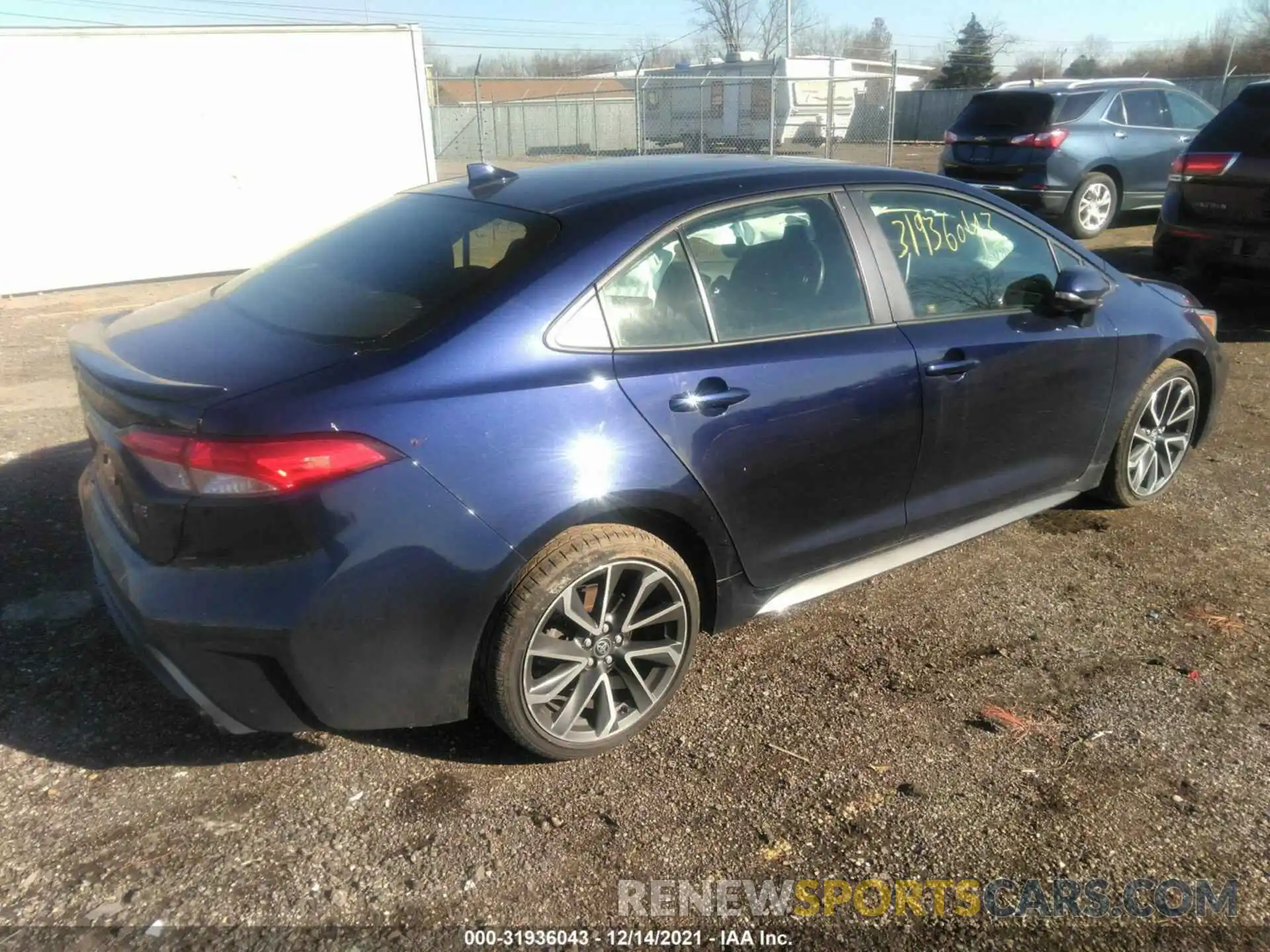 4 Photograph of a damaged car JTDP4RCE6LJ020167 TOYOTA COROLLA 2020